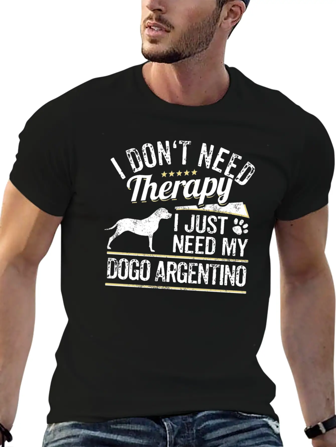 Dogo Argentino Dog Owner Dog Gift Idea Basic Graphic T-Shirt – Daily Comfort In Soft Cotton