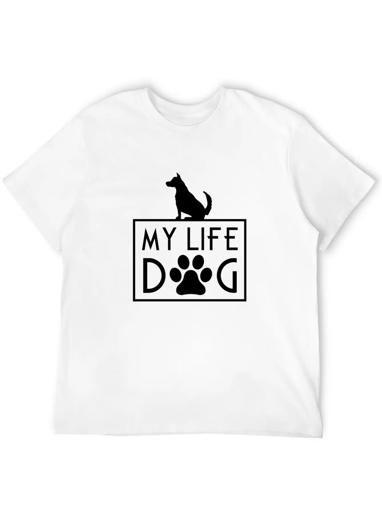 Dogs Are My Life Breathable Graphic T-Shirt – Perfect For Casual Days