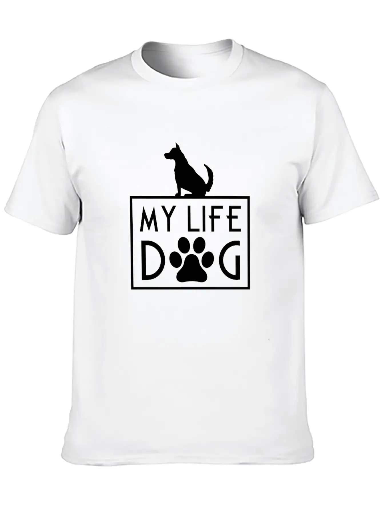 Dogs Are My Life Breathable Graphic T-Shirt – Perfect For Casual Days