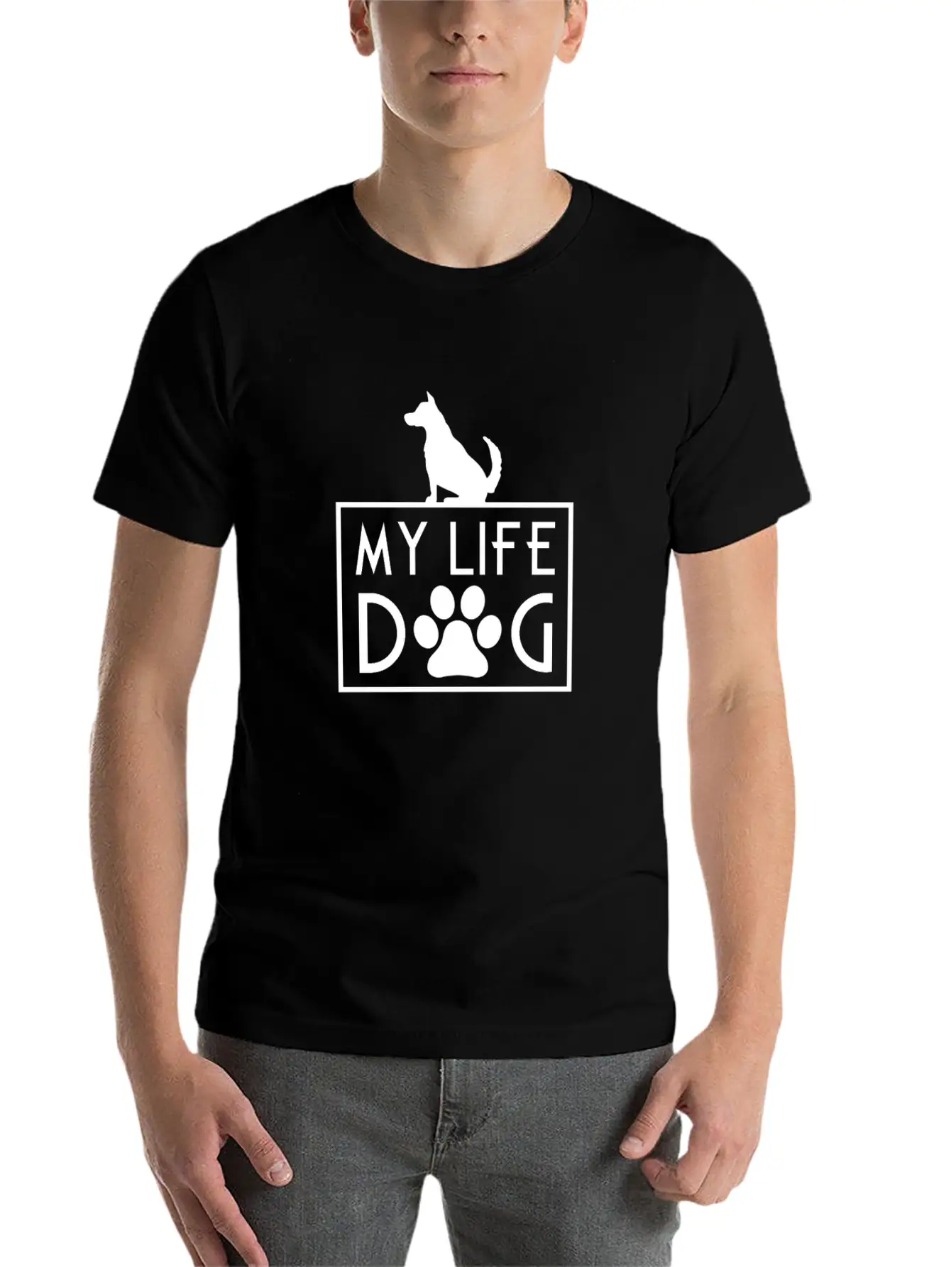 Dogs Are My Life Breathable Graphic T-Shirt – Perfect For Casual Days