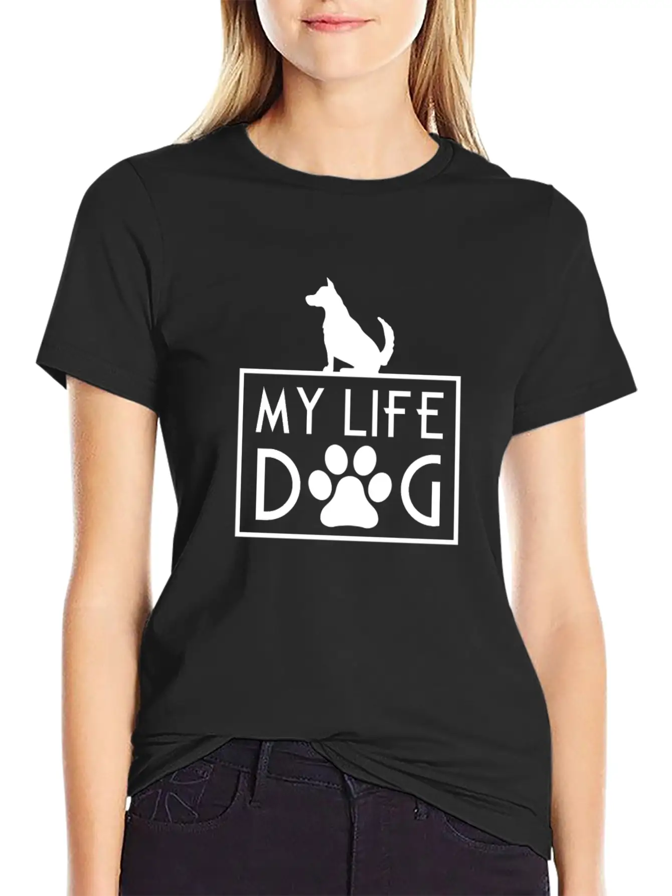 Dogs Are My Life Breathable Graphic T-Shirt – Perfect For Casual Days