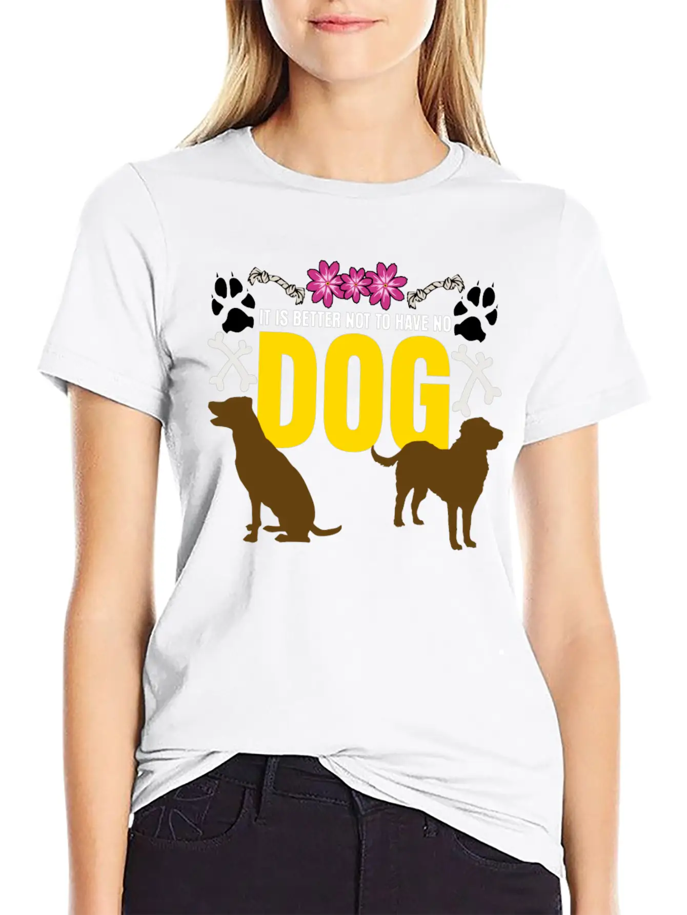 Dogs Dog Basic Graphic T-Shirt – Daily Comfort In Soft Cotton