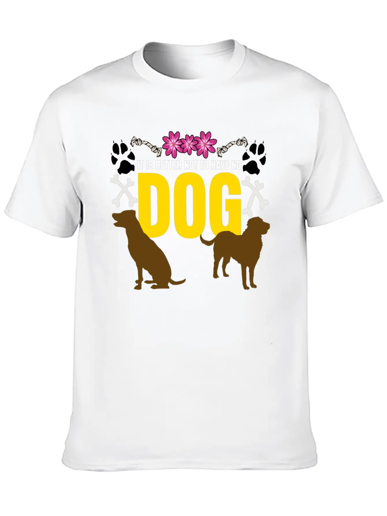 Dogs Dog Basic Graphic T-Shirt – Daily Comfort In Soft Cotton