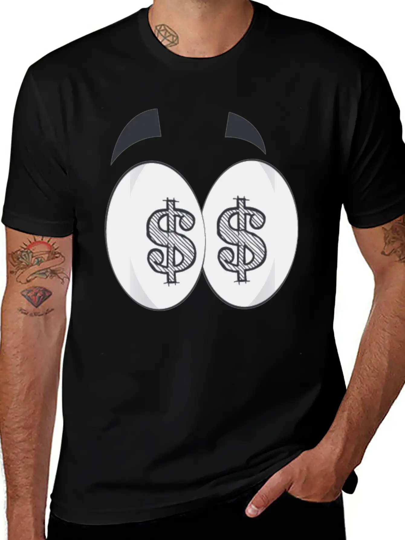 $$ Dollars Relaxed Everyday Tee – Lightweight And Durable Cotton