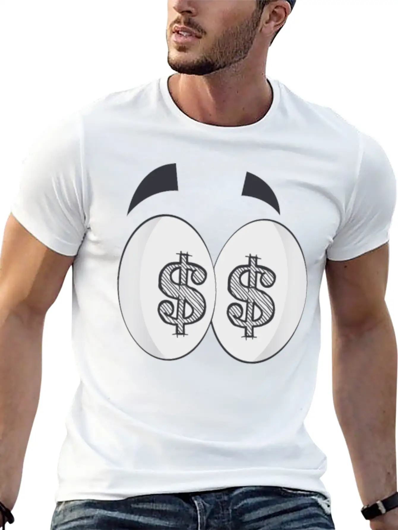 $$ Dollars Relaxed Everyday Tee – Lightweight And Durable Cotton