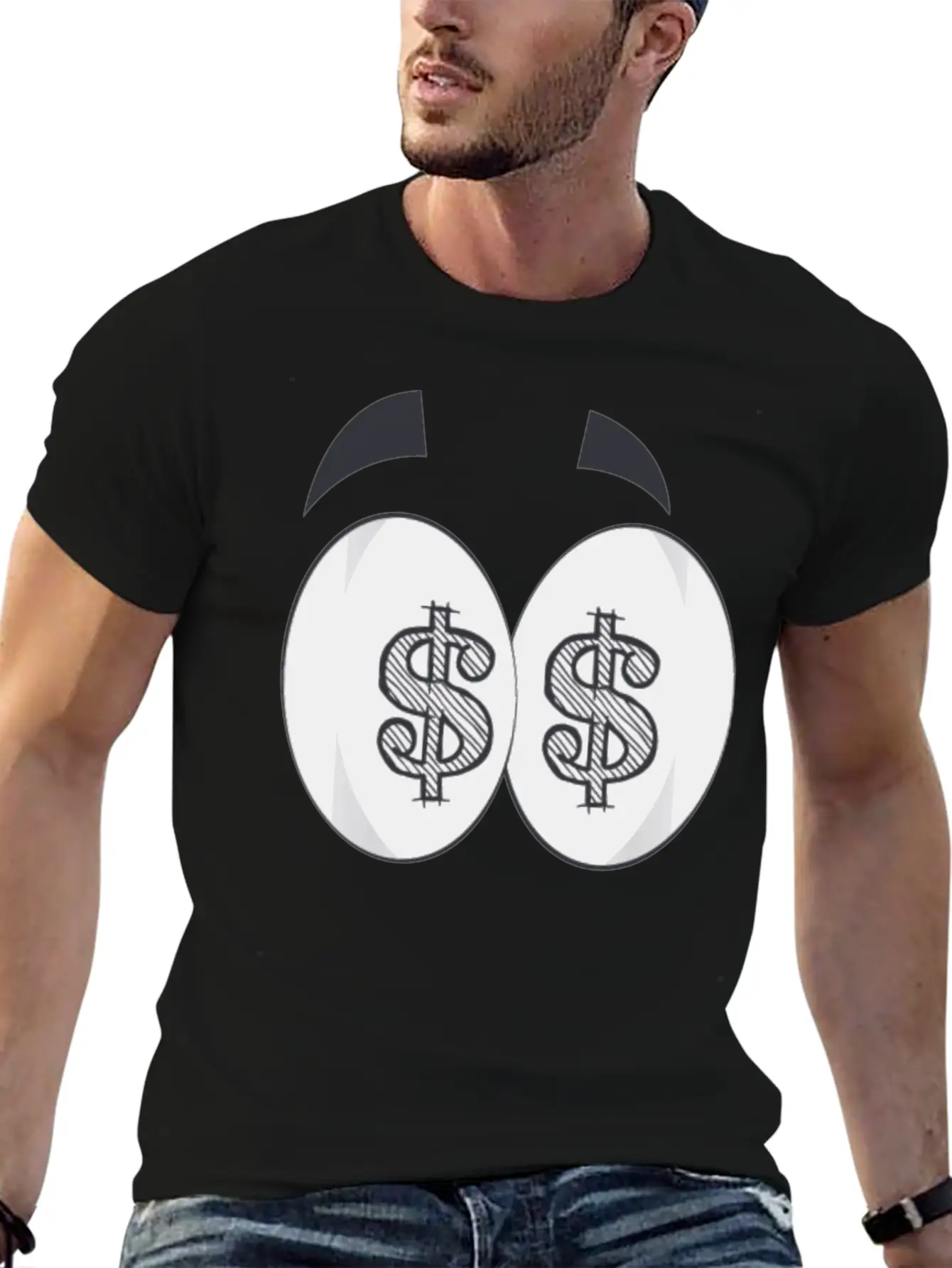 $$ Dollars Relaxed Everyday Tee – Lightweight And Durable Cotton