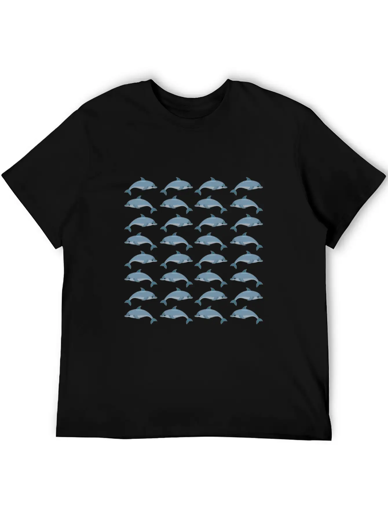 Dolphin Collage Animal Gift Ideas Stylish Everyday T-Shirt – Unisex Basic Cotton Tee