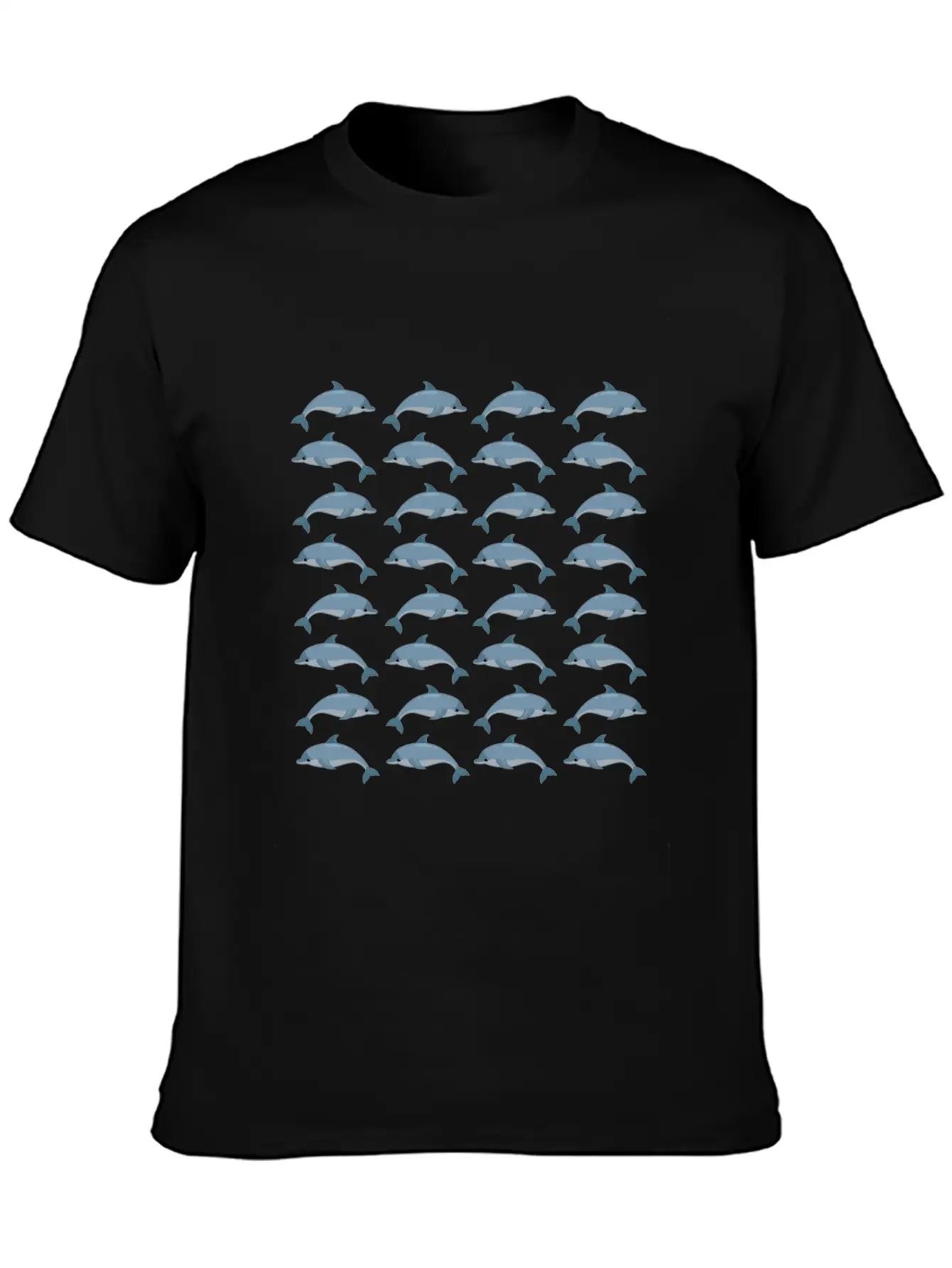 Dolphin Collage Animal Gift Ideas Stylish Everyday T-Shirt – Unisex Basic Cotton Tee