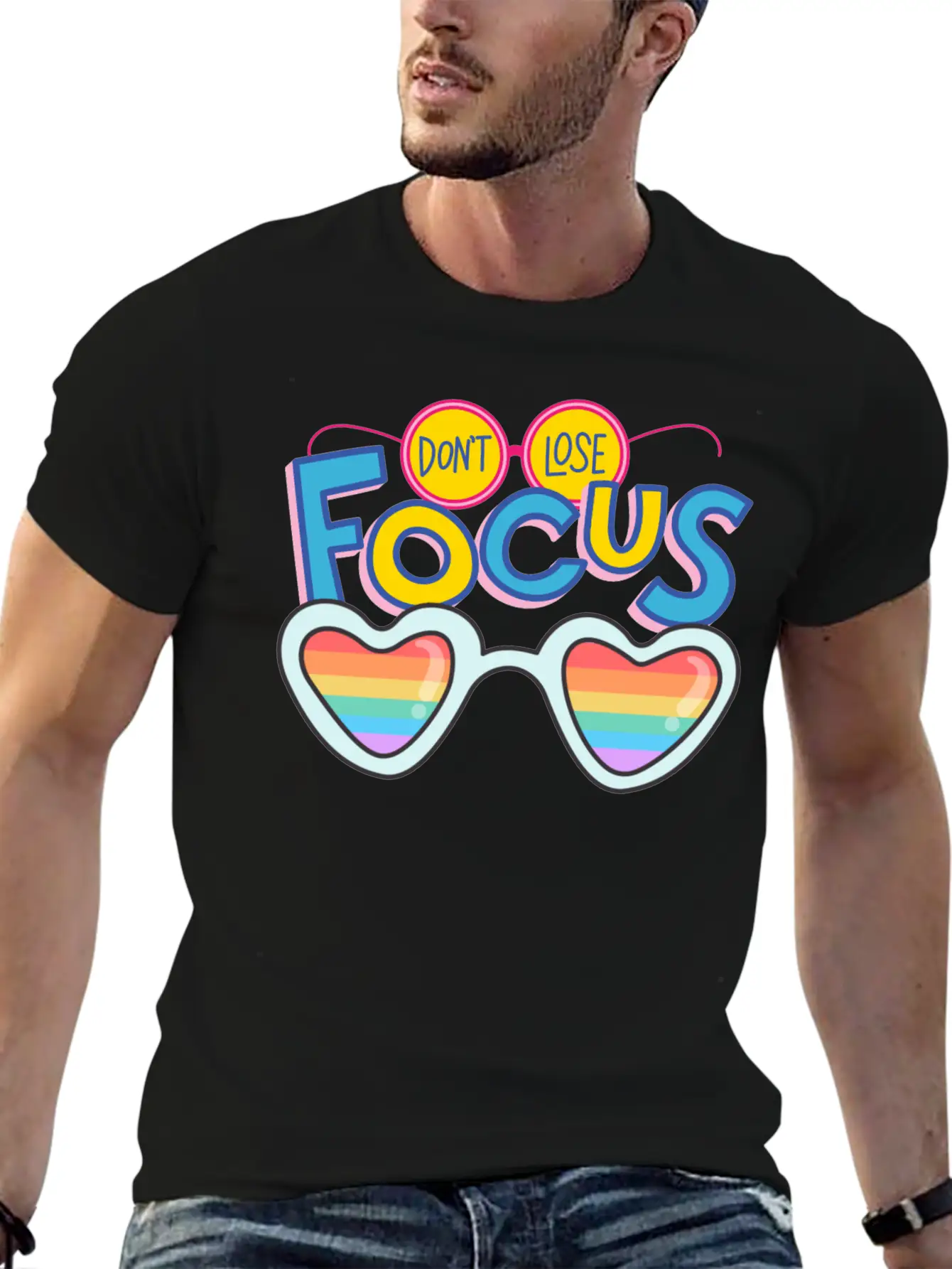 Don't Lose Focus Stylish Everyday T-Shirt – Unisex Basic Cotton Tee