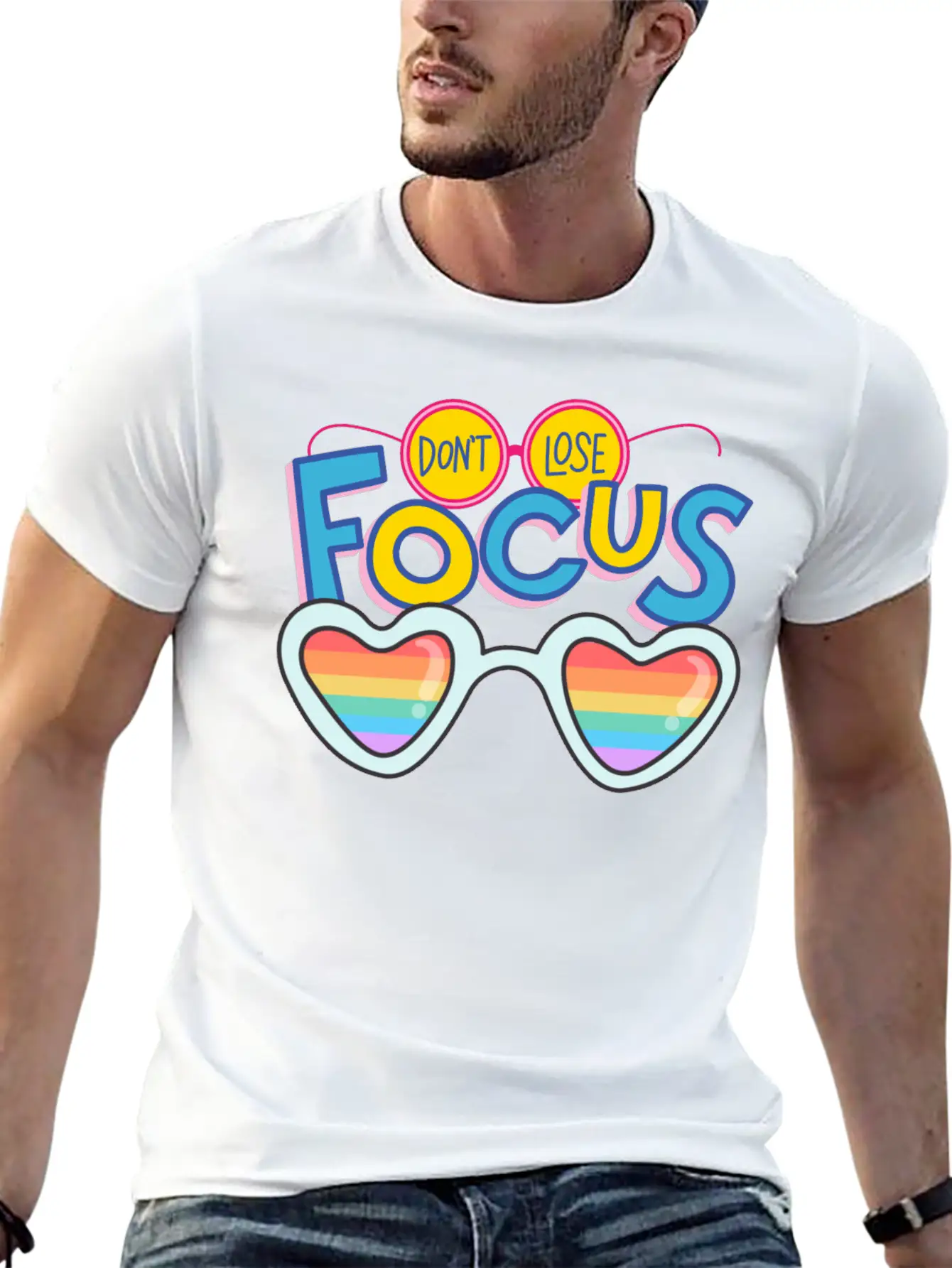 Don't Lose Focus Stylish Everyday T-Shirt – Unisex Basic Cotton Tee