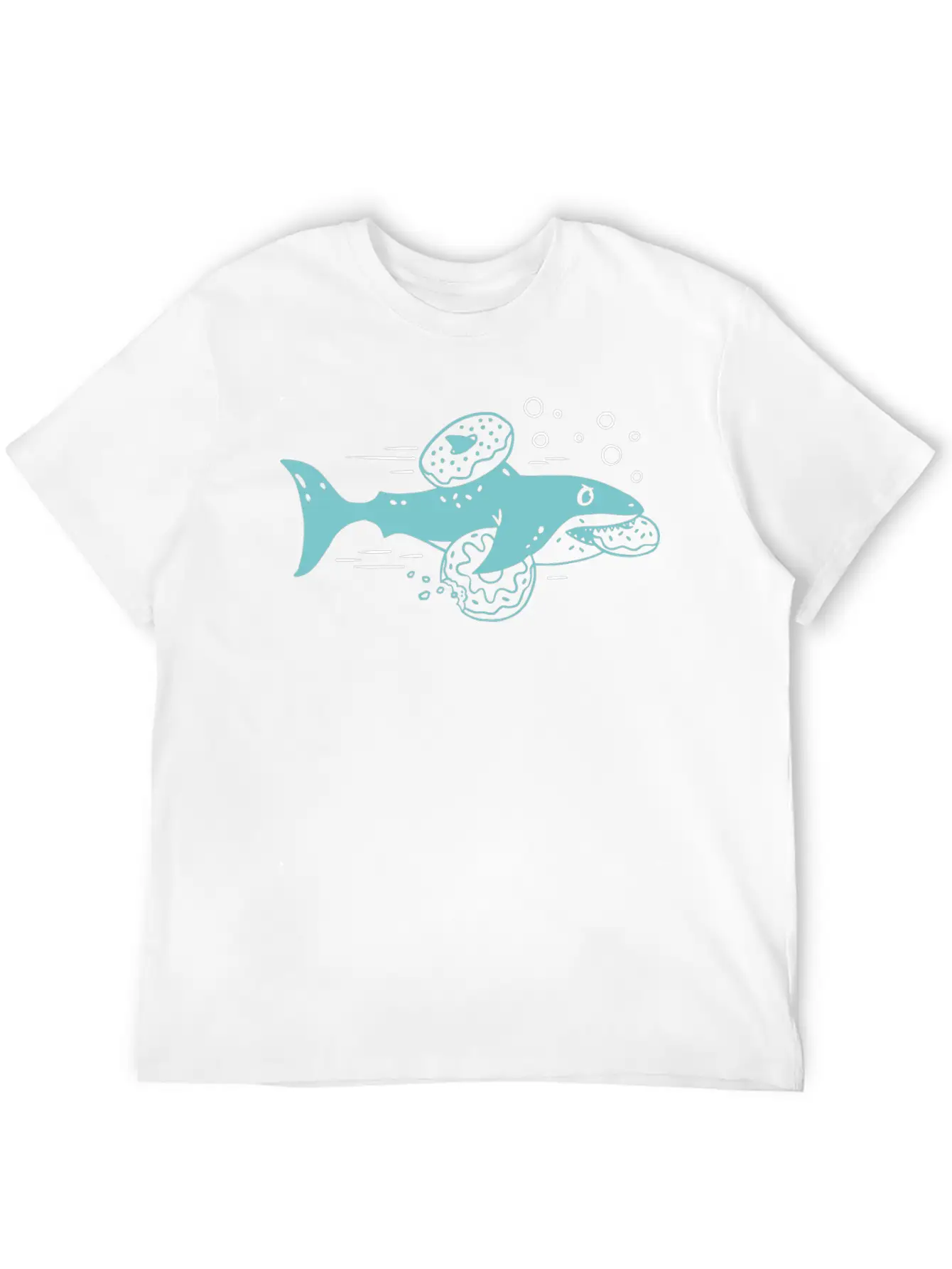 Donut And Shark Basic Graphic T-Shirt – Daily Comfort In Soft Cotton