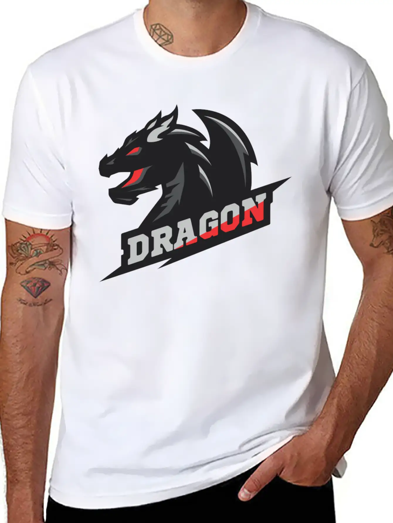 Dragon Boss Simple Everyday Graphic Tee – Lightweight Summer Wear