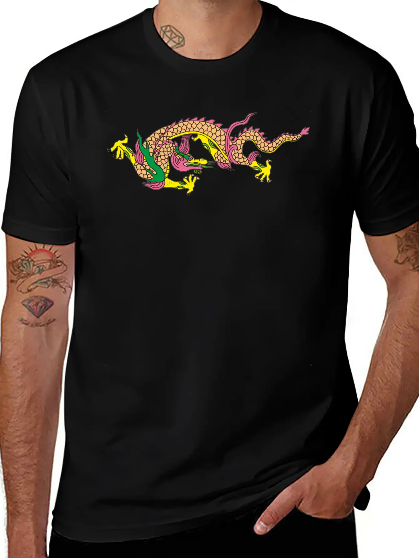 Dragon Chinese Style Stylish Everyday T-Shirt – Unisex Basic Cotton Tee