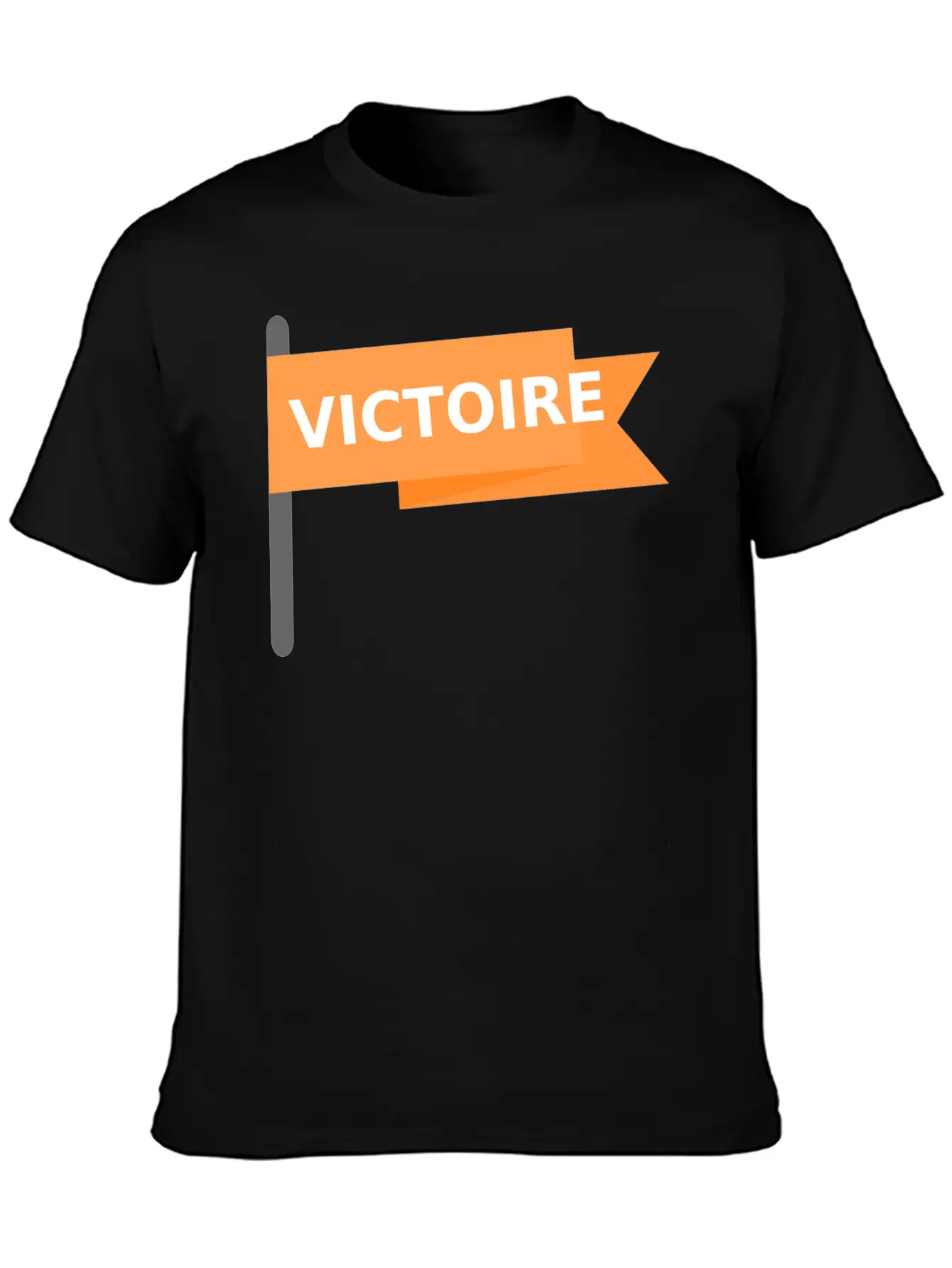 Drapeau Victoire / Victory Win Flag Stylish Everyday T-Shirt – Unisex Basic Cotton Tee
