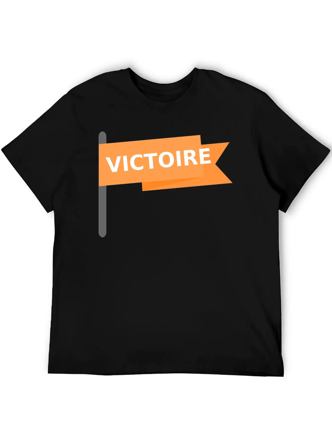 Drapeau Victoire / Victory Win Flag Stylish Everyday T-Shirt – Unisex Basic Cotton Tee
