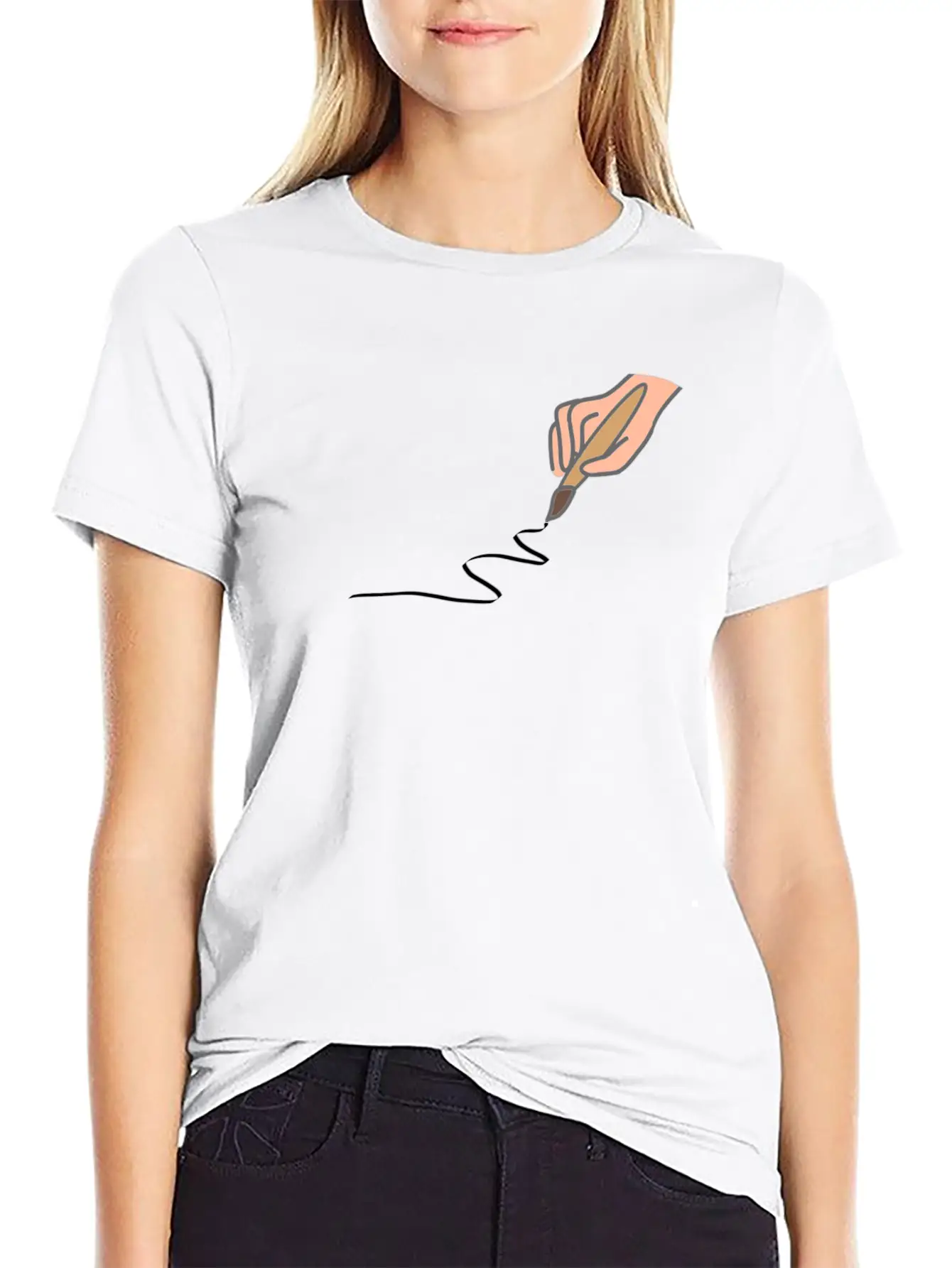Draw And Paint Stylish Everyday T-Shirt – Unisex Basic Cotton Tee