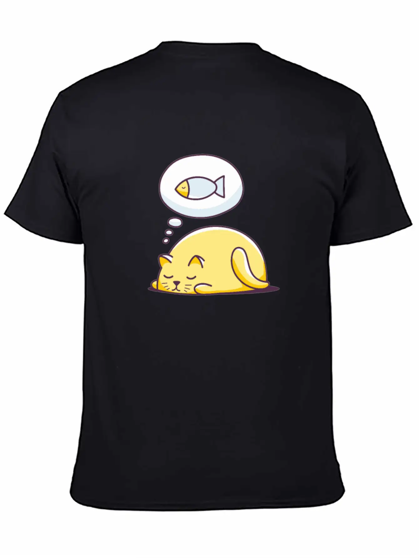 Dreaming Cat - Cat Lover Cats Basic Graphic T-Shirt – Daily Comfort In Soft Cotton