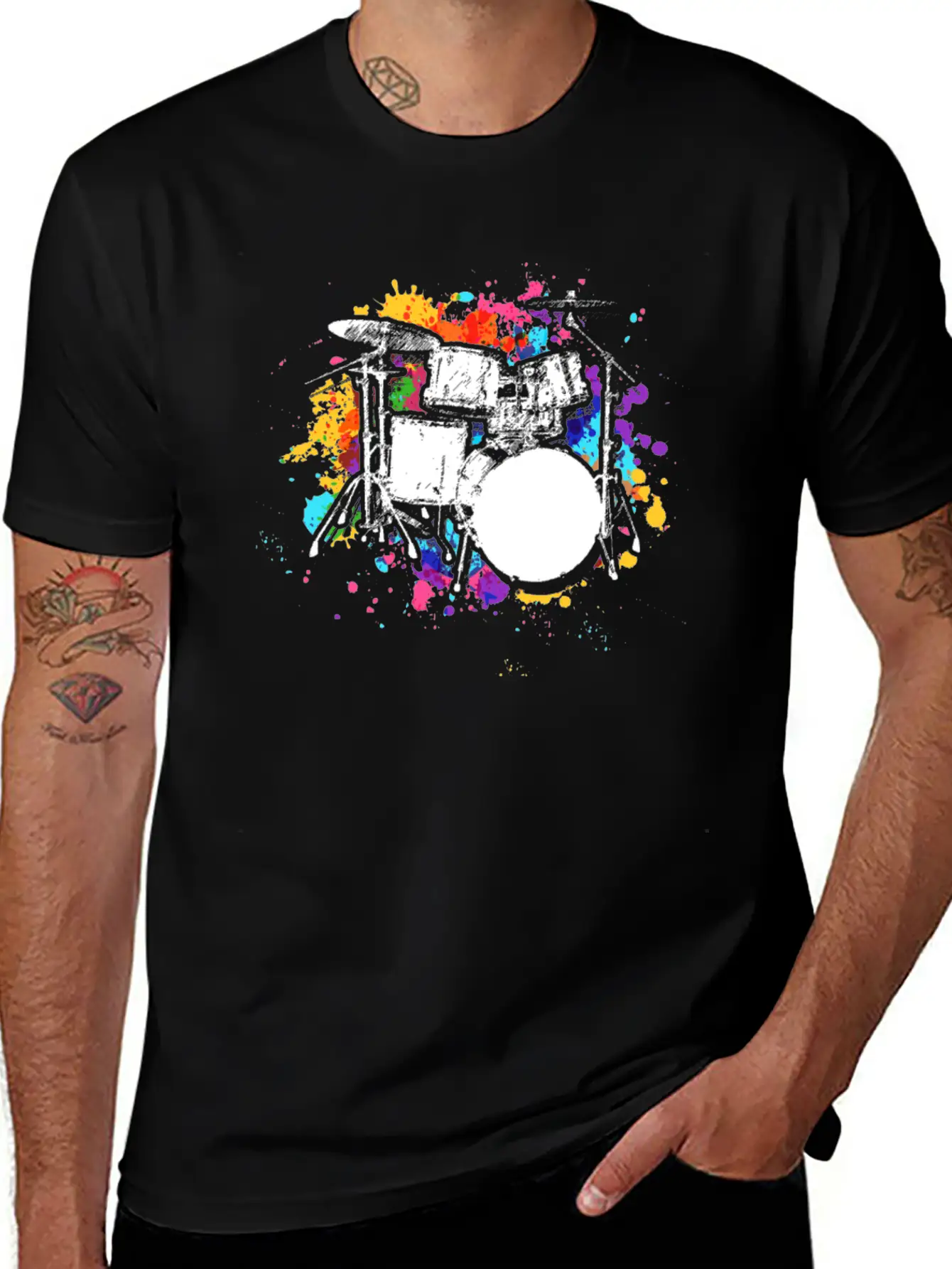 Drums Relaxed Everyday Tee – Lightweight And Durable Cotton