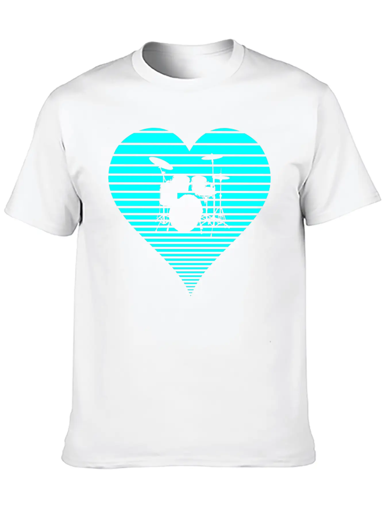 Drums Stylish Everyday T-Shirt – Unisex Basic Cotton Tee