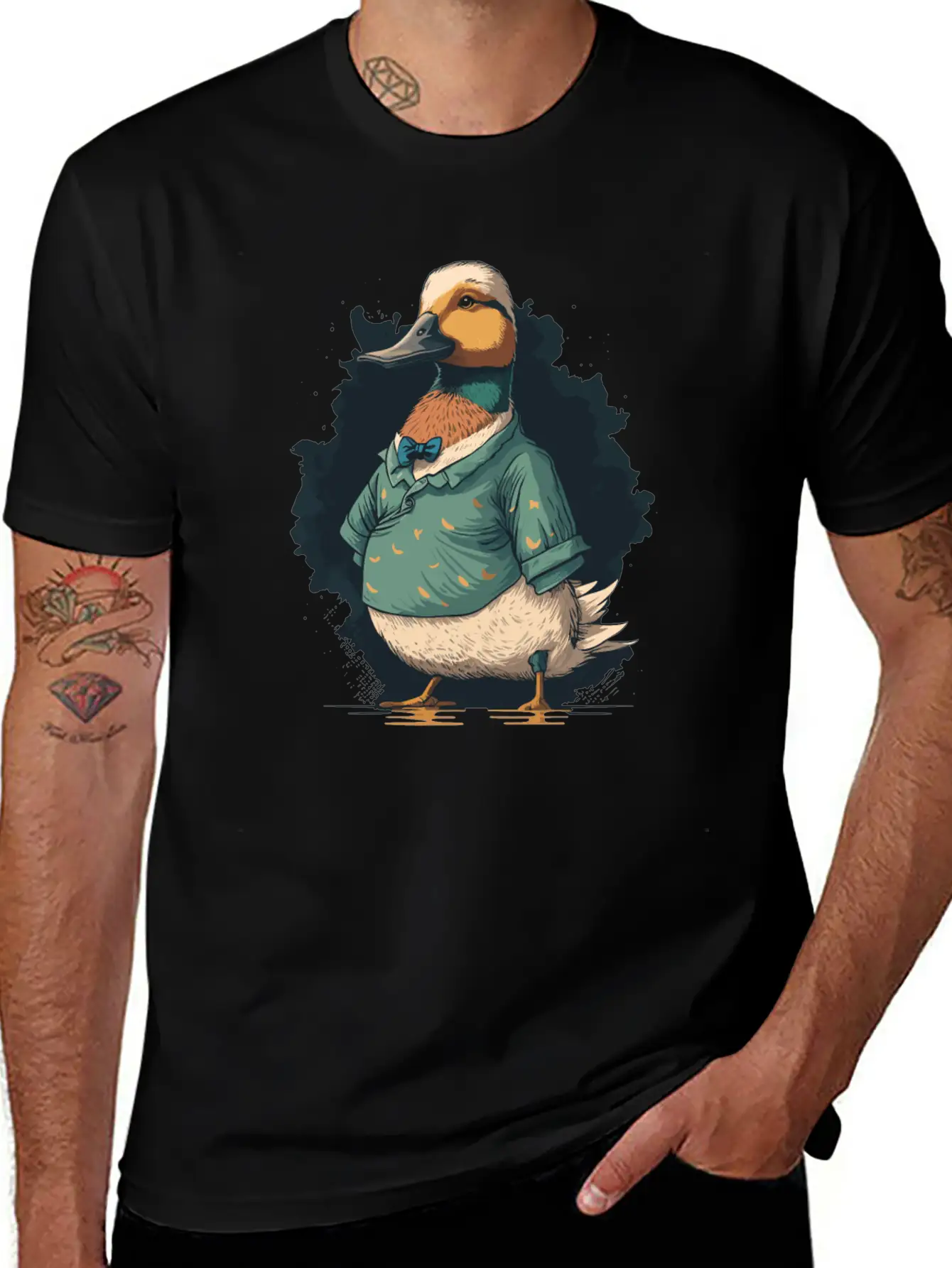 Duck In Shirt Stylish Everyday T-Shirt – Unisex Basic Cotton Tee