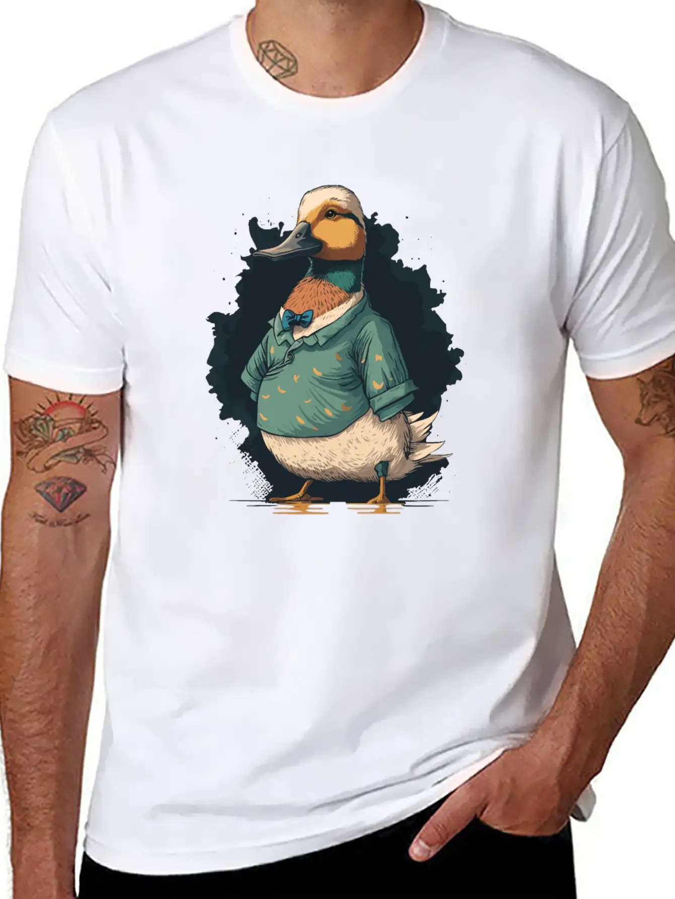 Duck In Shirt Stylish Everyday T-Shirt – Unisex Basic Cotton Tee