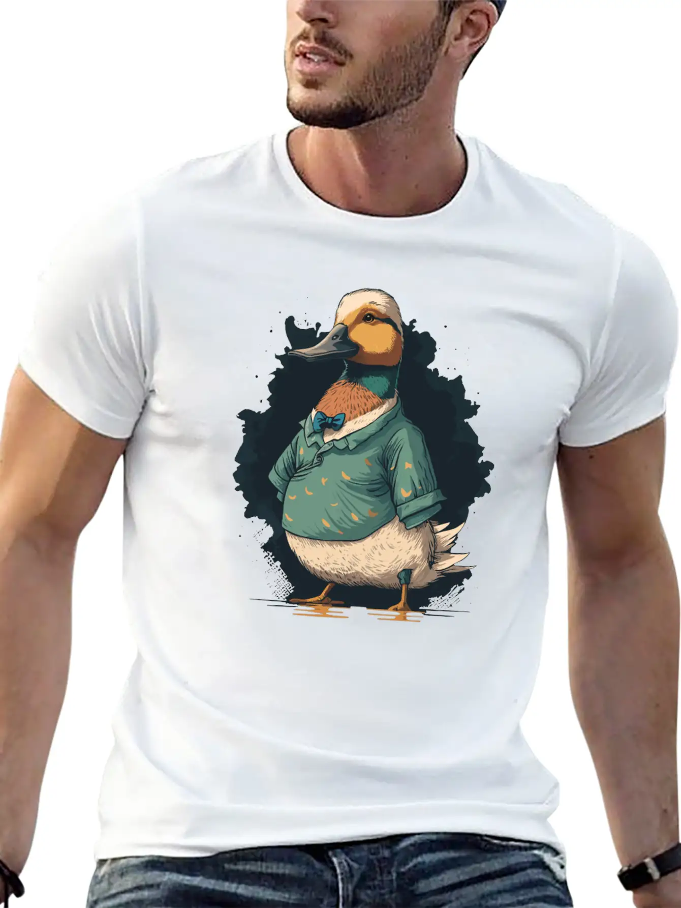Duck In Shirt Stylish Everyday T-Shirt – Unisex Basic Cotton Tee