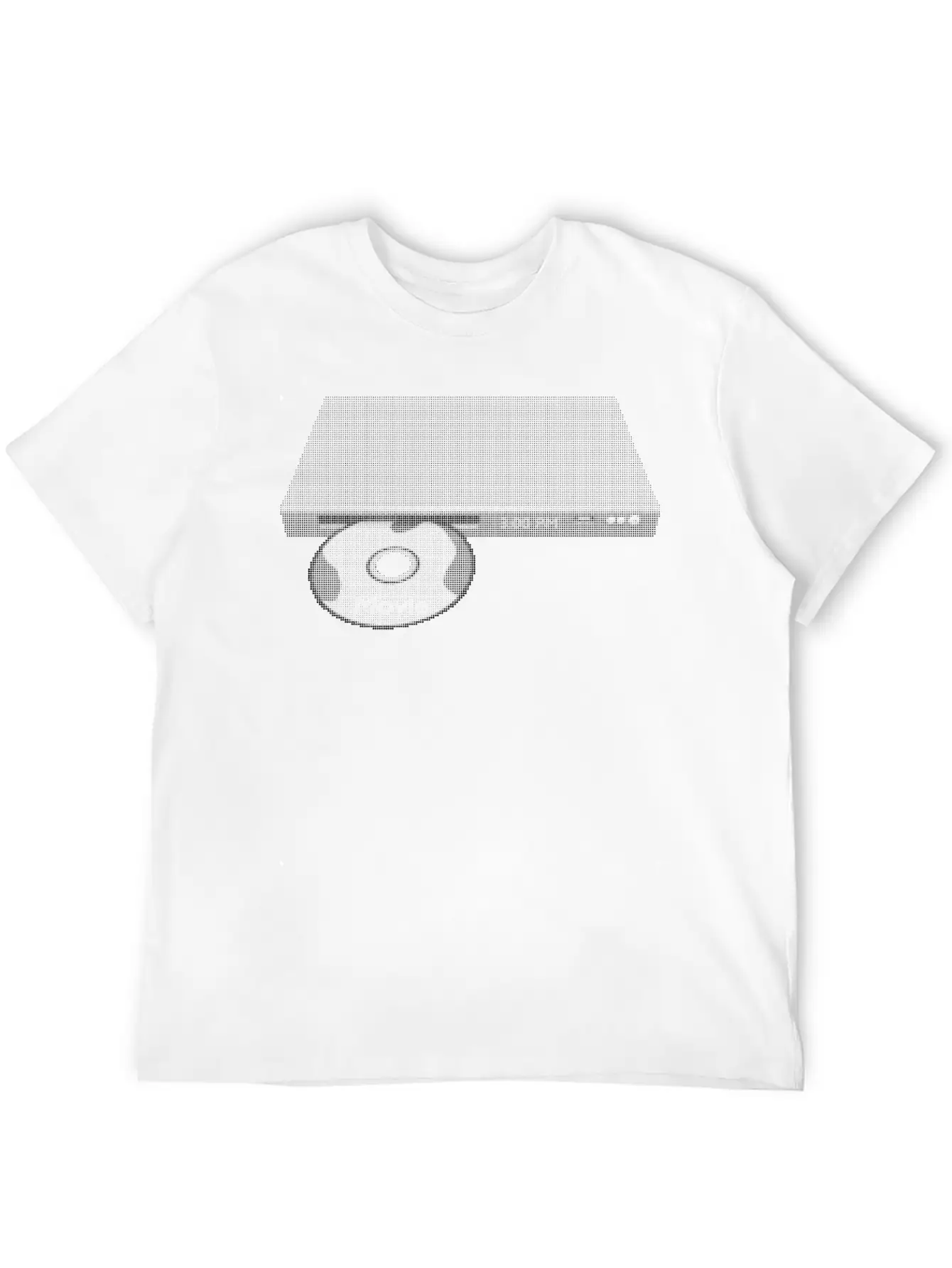DVD/CD Media Player Black Dots Stylish Everyday T-Shirt – Unisex Basic Cotton Tee