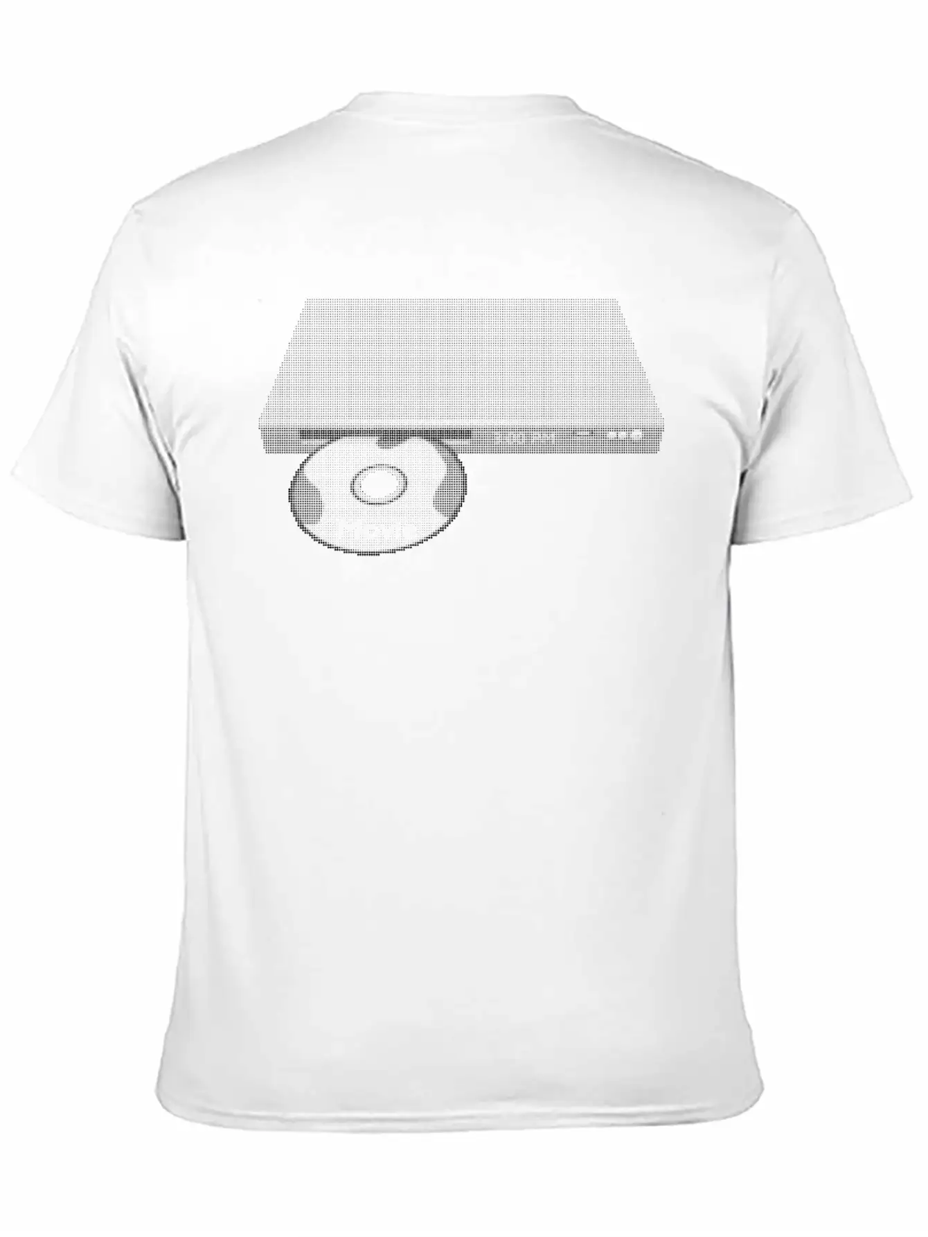 DVD/CD Media Player Black Dots Stylish Everyday T-Shirt – Unisex Basic Cotton Tee