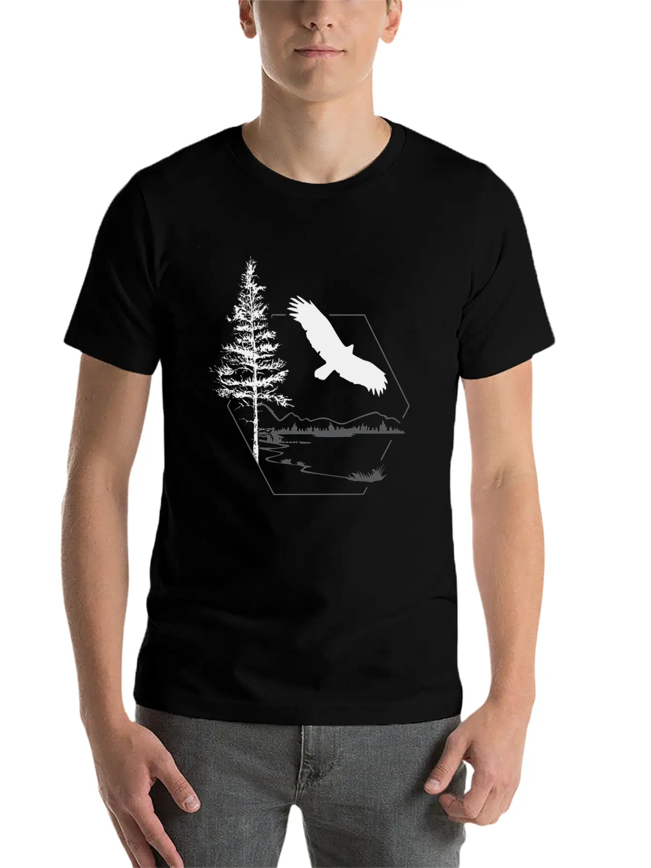 Eagle In The Wild Stylish Everyday T-Shirt – Unisex Basic Cotton Tee