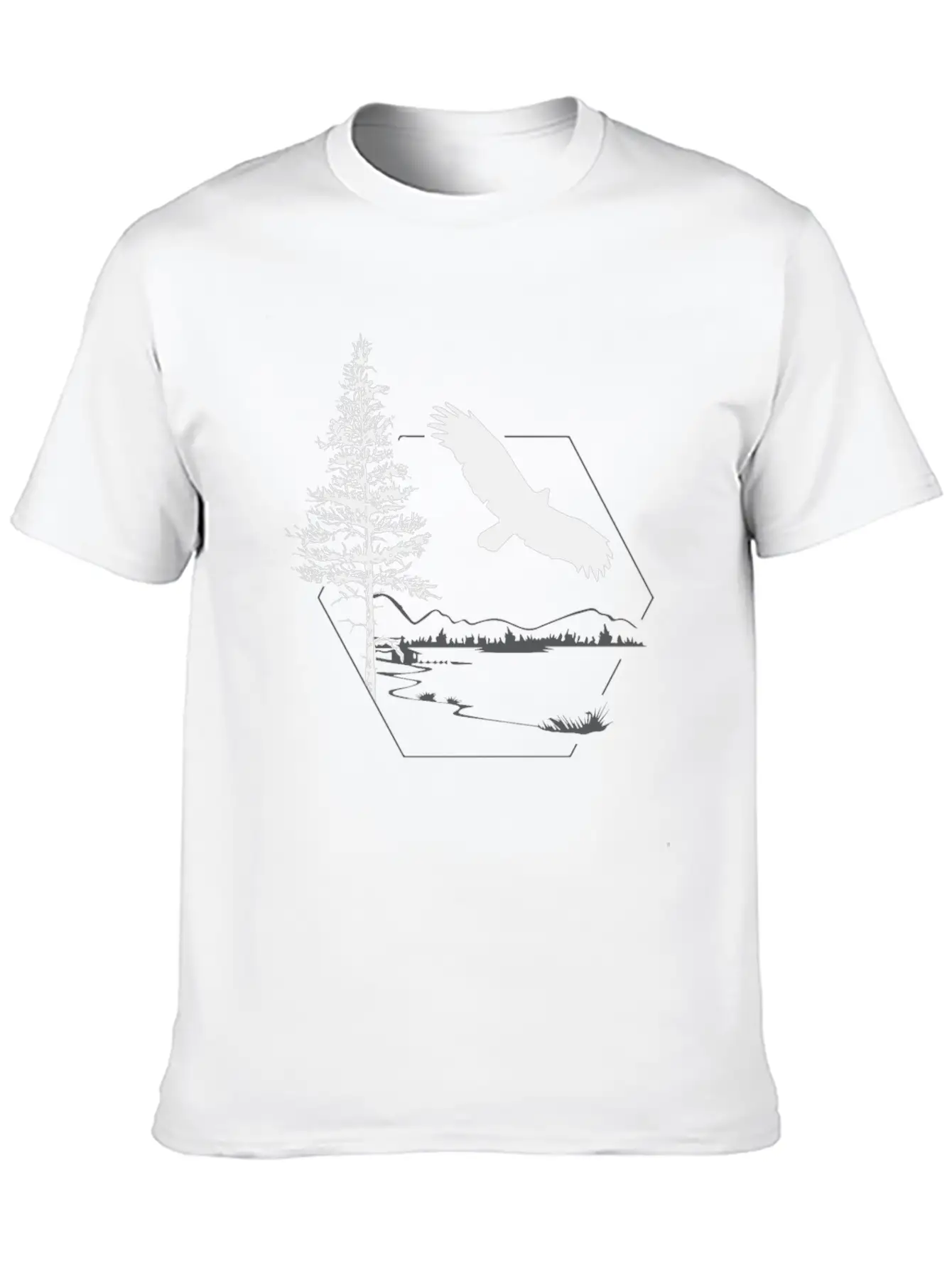 Eagle In The Wild Stylish Everyday T-Shirt – Unisex Basic Cotton Tee