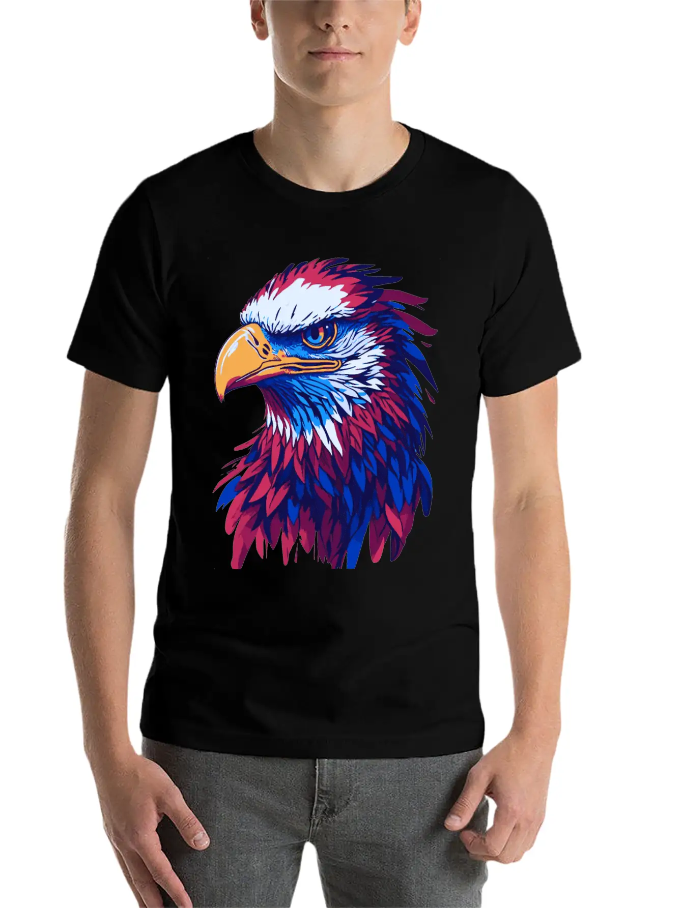 Eagle Vector 3 Basic Graphic T-Shirt – Daily Comfort In Soft Cotton