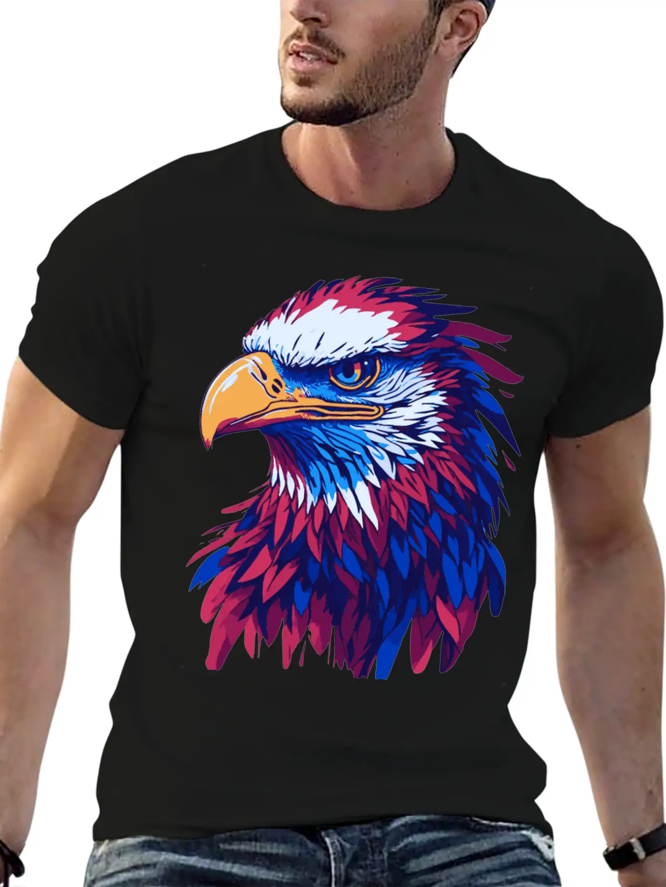 Eagle Vector 3 Basic Graphic T-Shirt – Daily Comfort In Soft Cotton