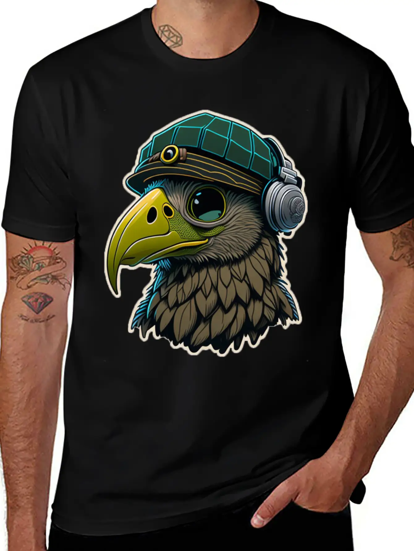 Eagle Vector Design Essential Cotton Tee For Daily Outfits – Unisex Style