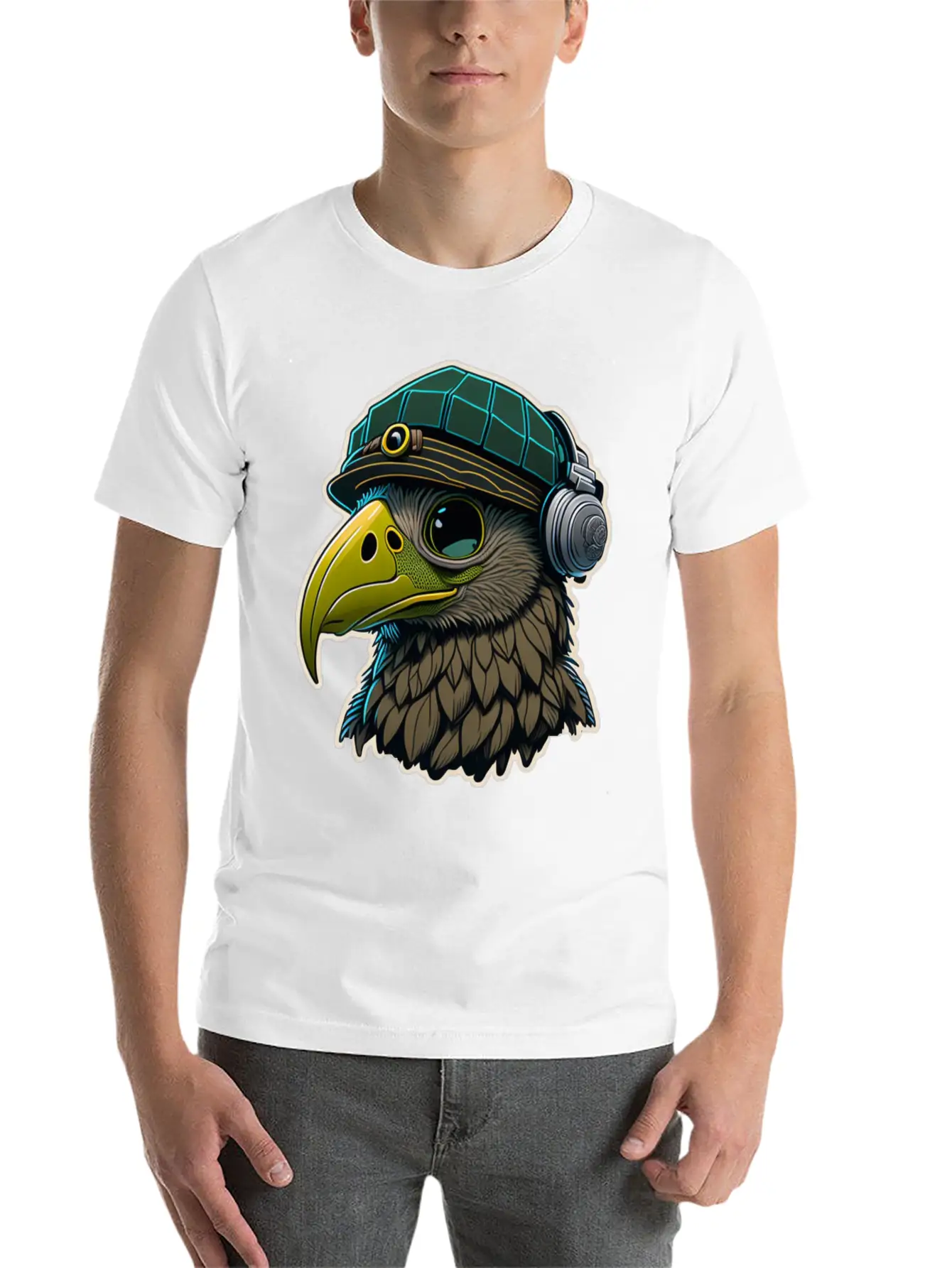 Eagle Vector Design Essential Cotton Tee For Daily Outfits – Unisex Style