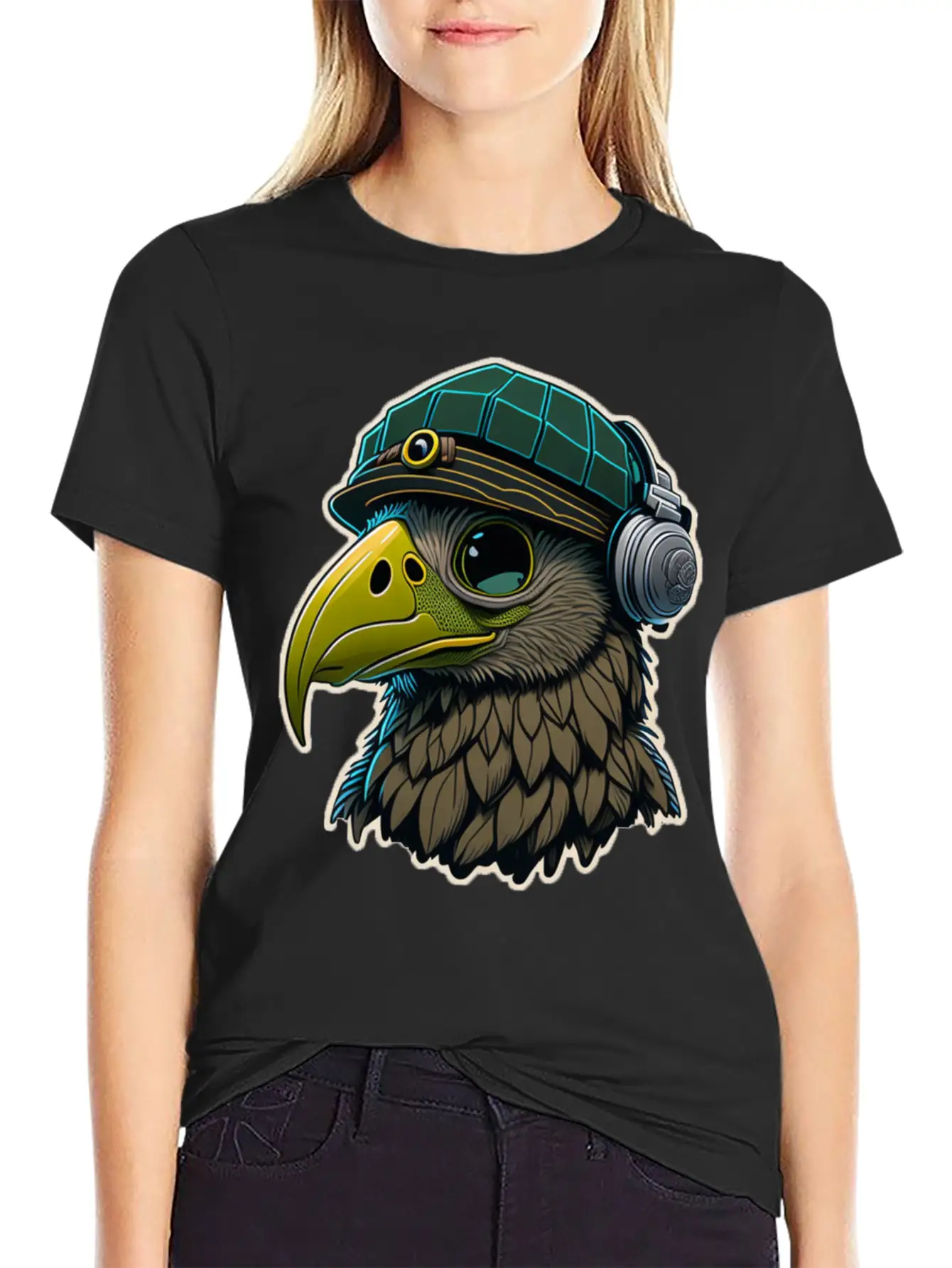 Eagle Vector Design Essential Cotton Tee For Daily Outfits – Unisex Style