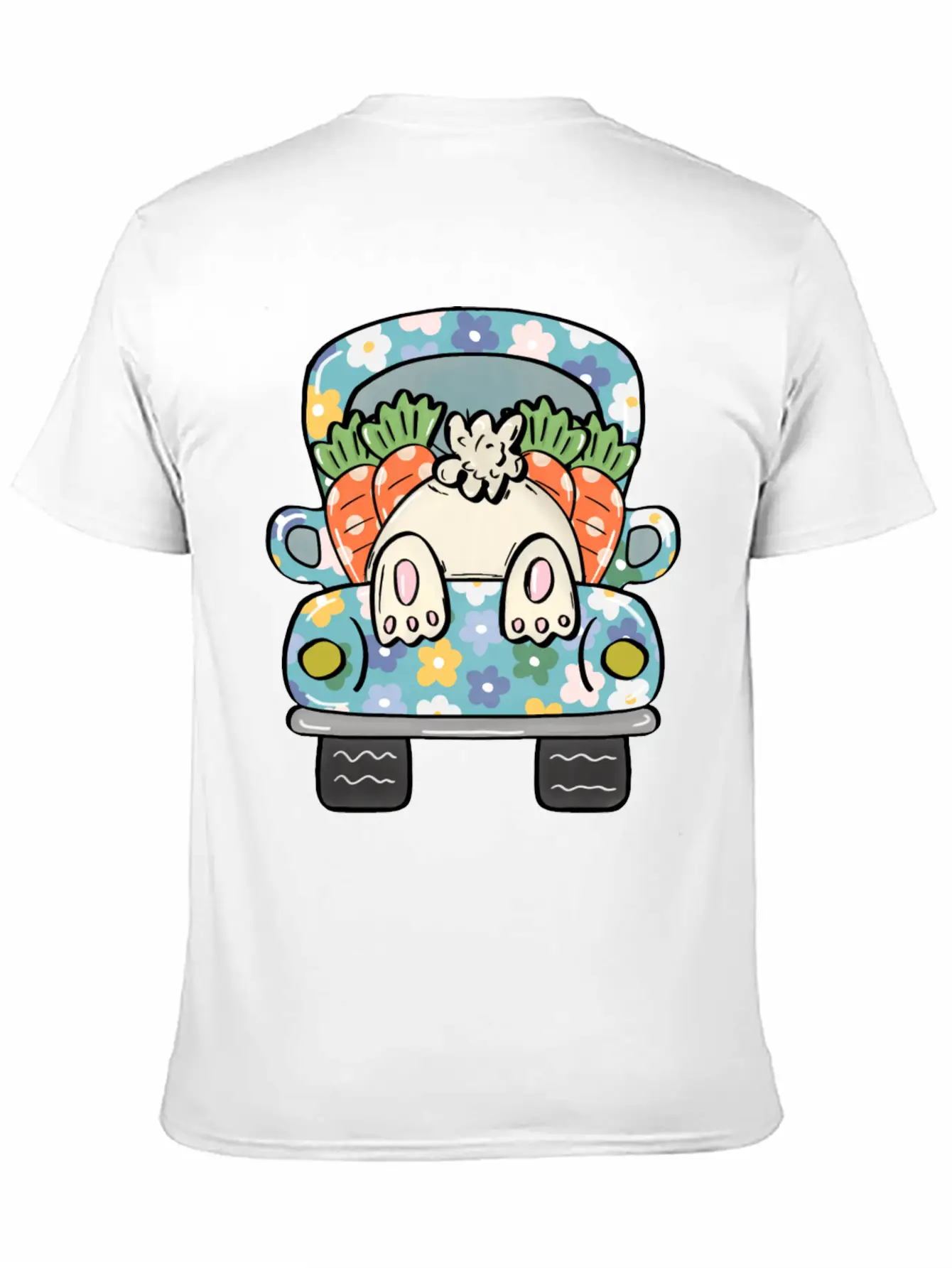 Easter Truck Basic Graphic T-Shirt – Daily Comfort In Soft Cotton