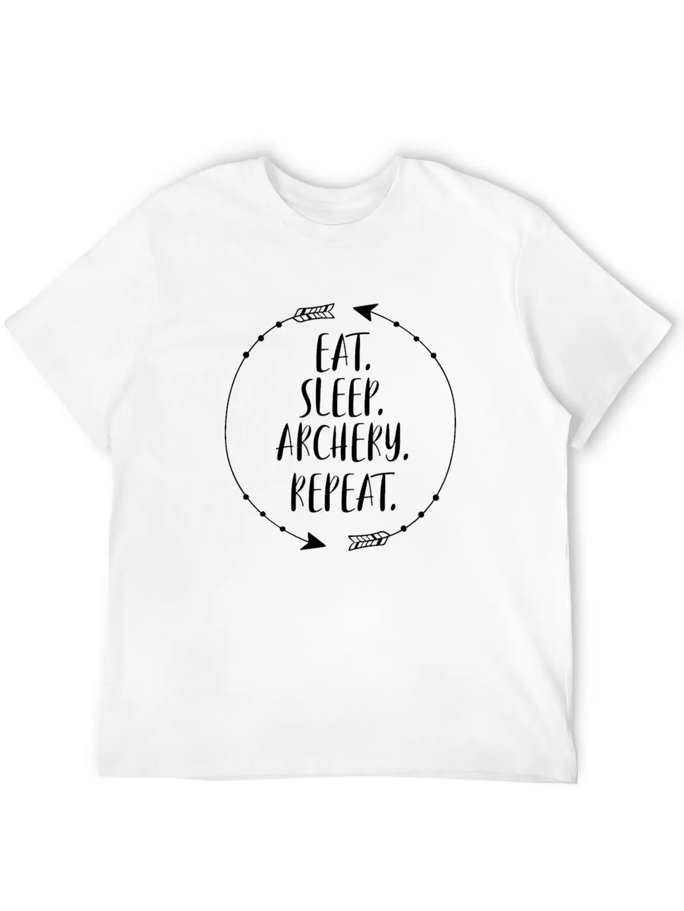Eat Sleep Archery Repeat Stylish Everyday T-Shirt – Unisex Basic Cotton Tee