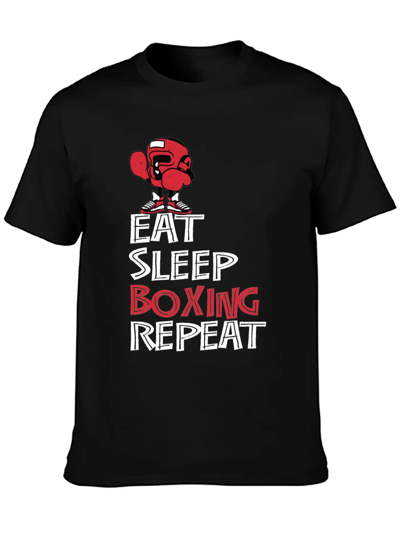 Eat Sleep Boxing Repeat Stylish Everyday T-Shirt – Unisex Basic Cotton Tee