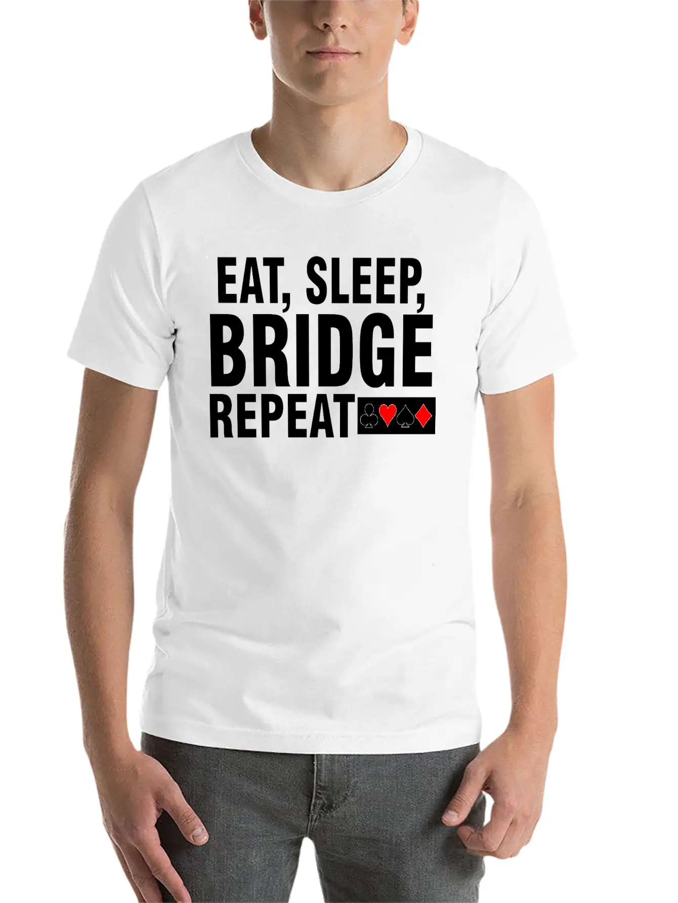 Eat Sleep Bridge Repeat Stylish Everyday T-Shirt – Unisex Basic Cotton Tee