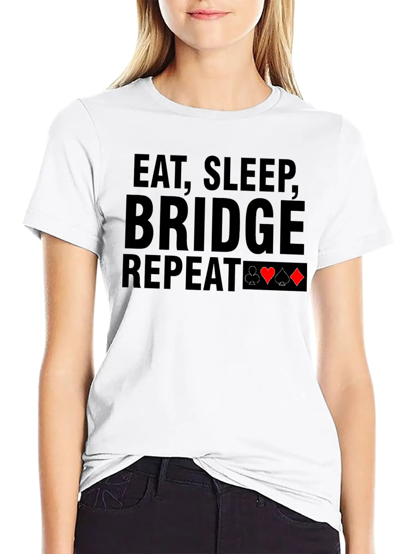 Eat Sleep Bridge Repeat Stylish Everyday T-Shirt – Unisex Basic Cotton Tee