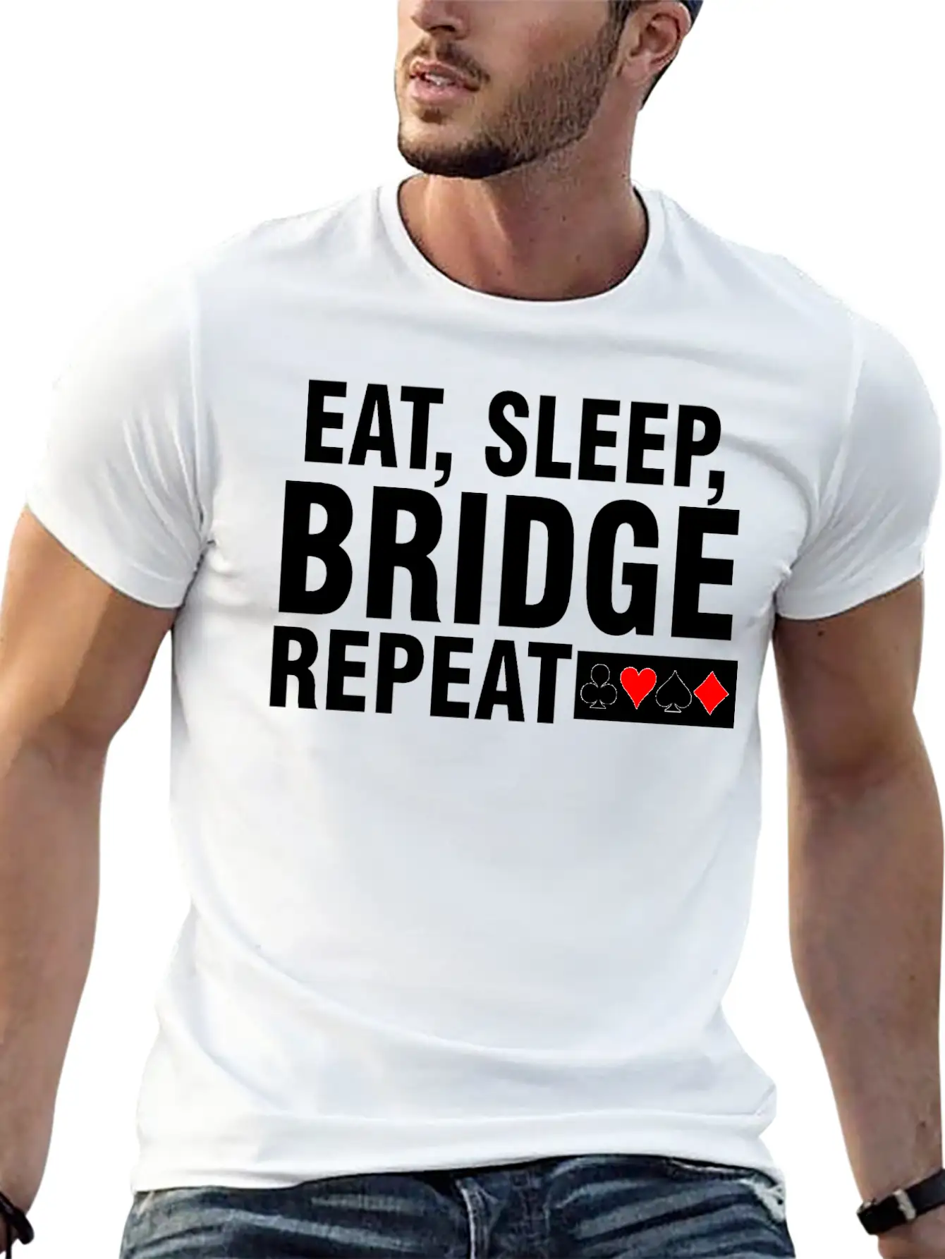 Eat Sleep Bridge Repeat Stylish Everyday T-Shirt – Unisex Basic Cotton Tee