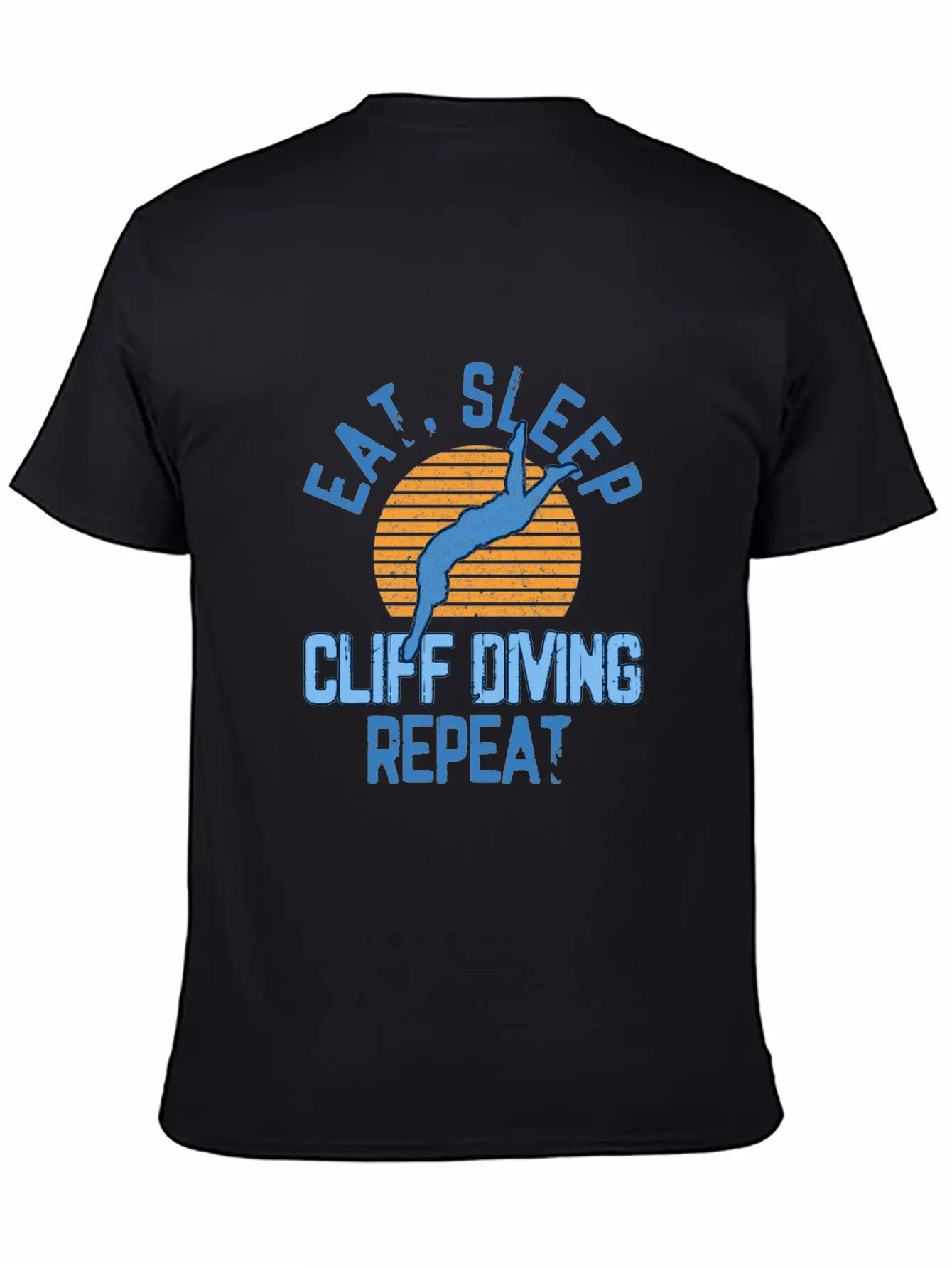 Eat Sleep Cliff Jumping Cliff Diving Extreme Stylish Everyday T-Shirt – Unisex Basic Cotton Tee