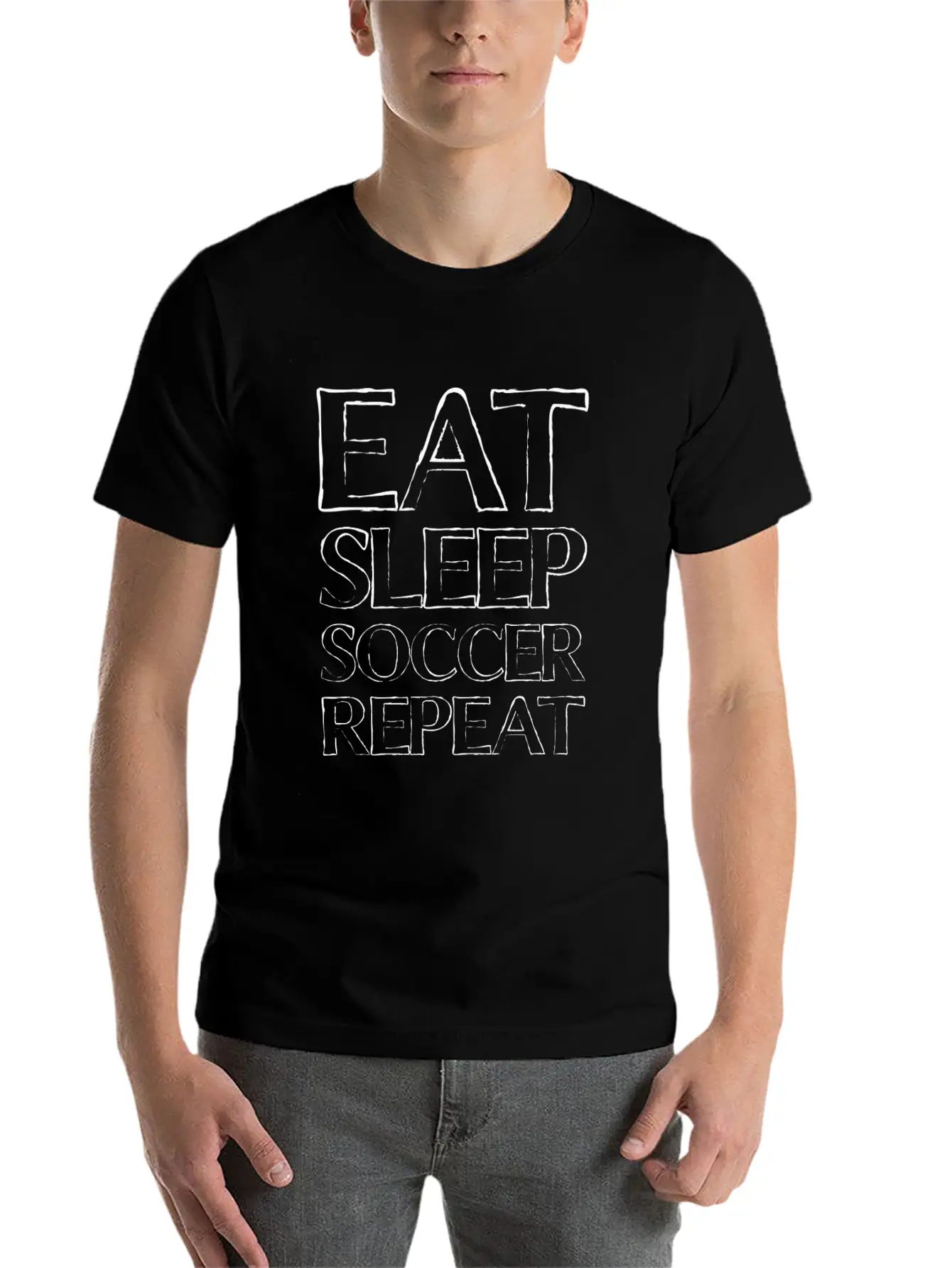 Eat Sleep Soccer Basic Graphic T-Shirt – Daily Comfort In Soft Cotton