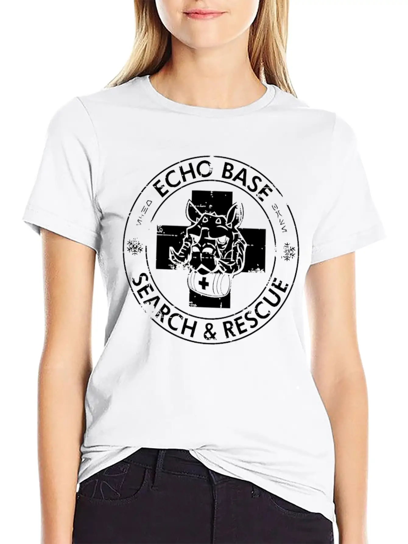 Echo Base Search And Rescue Lightweight Cotton T-Shirt – Daily Comfort Graphic Shirt