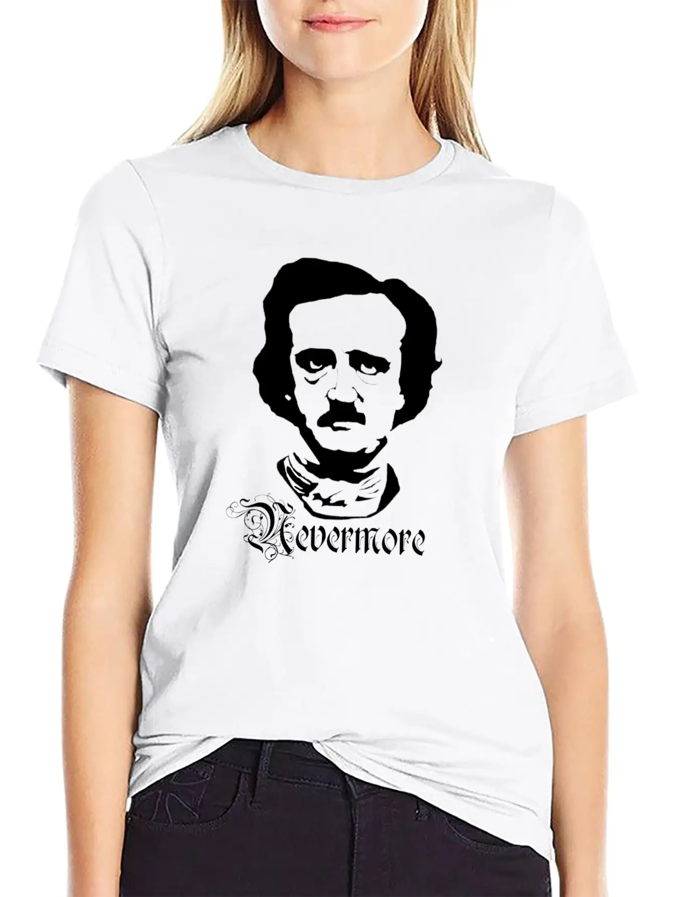 Edgar Alan Poe Basic Graphic T-Shirt – Daily Comfort In Soft Cotton