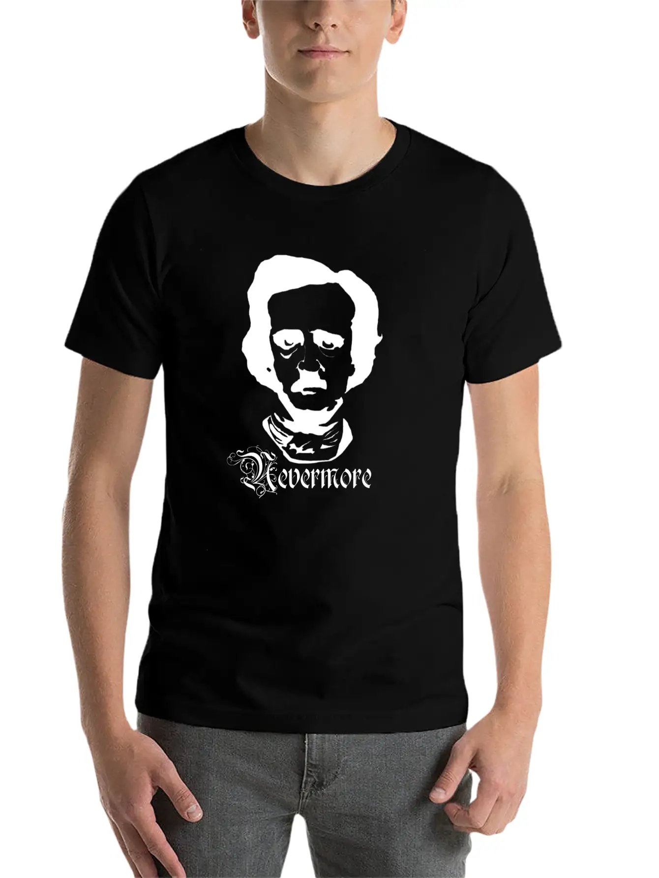 Edgar Alan Poe Basic Graphic T-Shirt – Daily Comfort In Soft Cotton