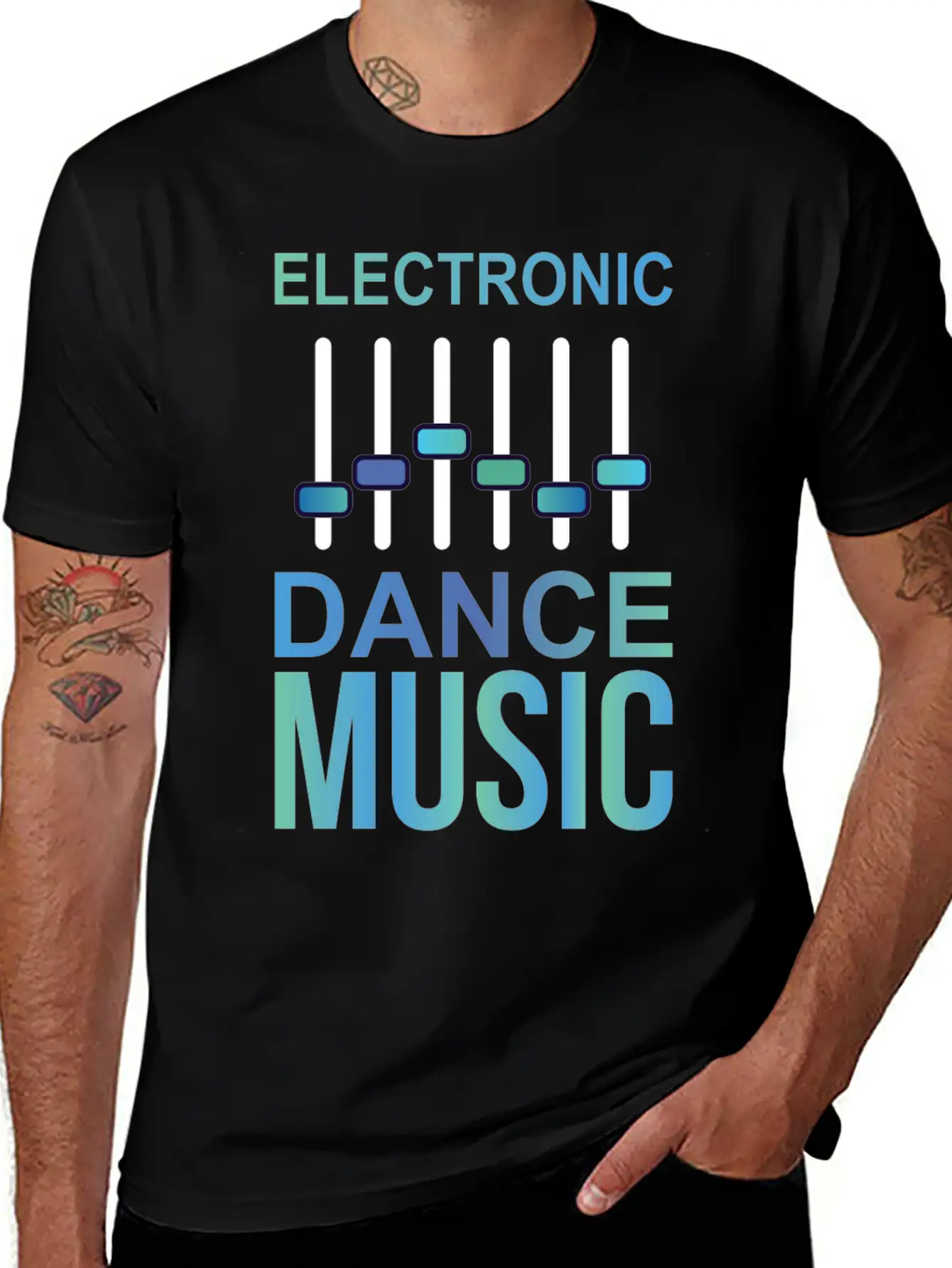EDM Electronic Dance Music Electro Techno Gift Stylish Everyday T-Shirt – Unisex Basic Cotton Tee