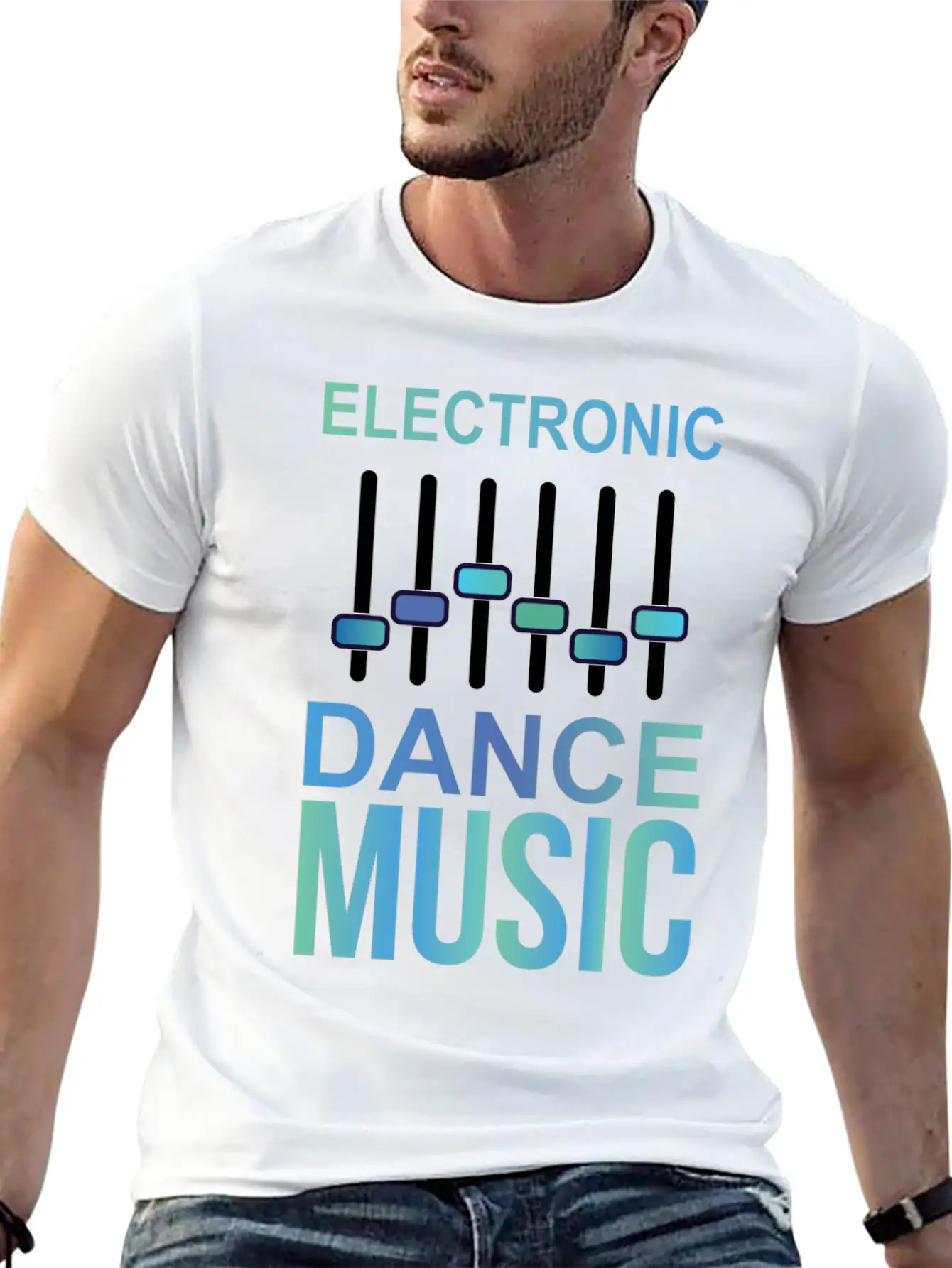 EDM Electronic Dance Music Electro Techno Gift Stylish Everyday T-Shirt – Unisex Basic Cotton Tee