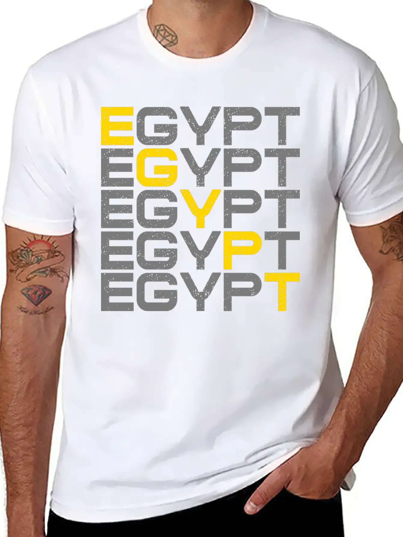 Egypt Typography Stylish Everyday T-Shirt – Unisex Basic Cotton Tee