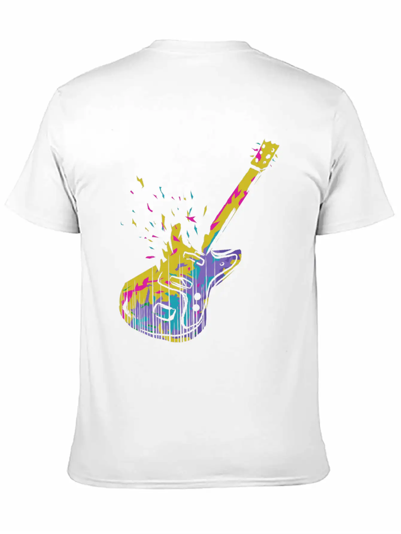 Electric Acoustic Classical Guitar Stylish Everyday T-Shirt – Unisex Basic Cotton Tee